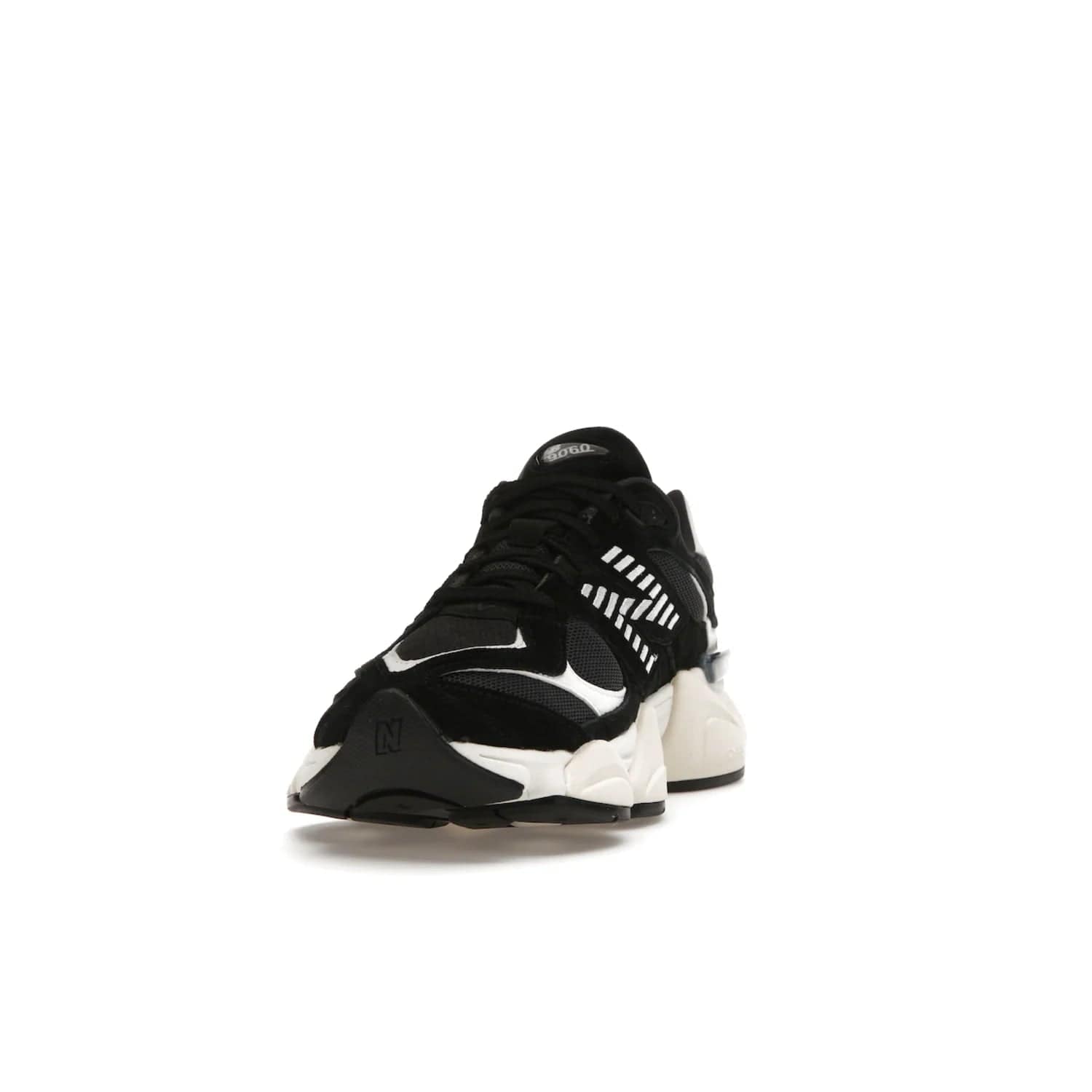New Balance 9060 Black White - Image 12 - Only at www.BallersClubKickz.com - New Balance 9060 Black White: a sleek black upper with white and black accents, ABZORB cushioning, and improved traction and stability. Get your pair now for just $150.