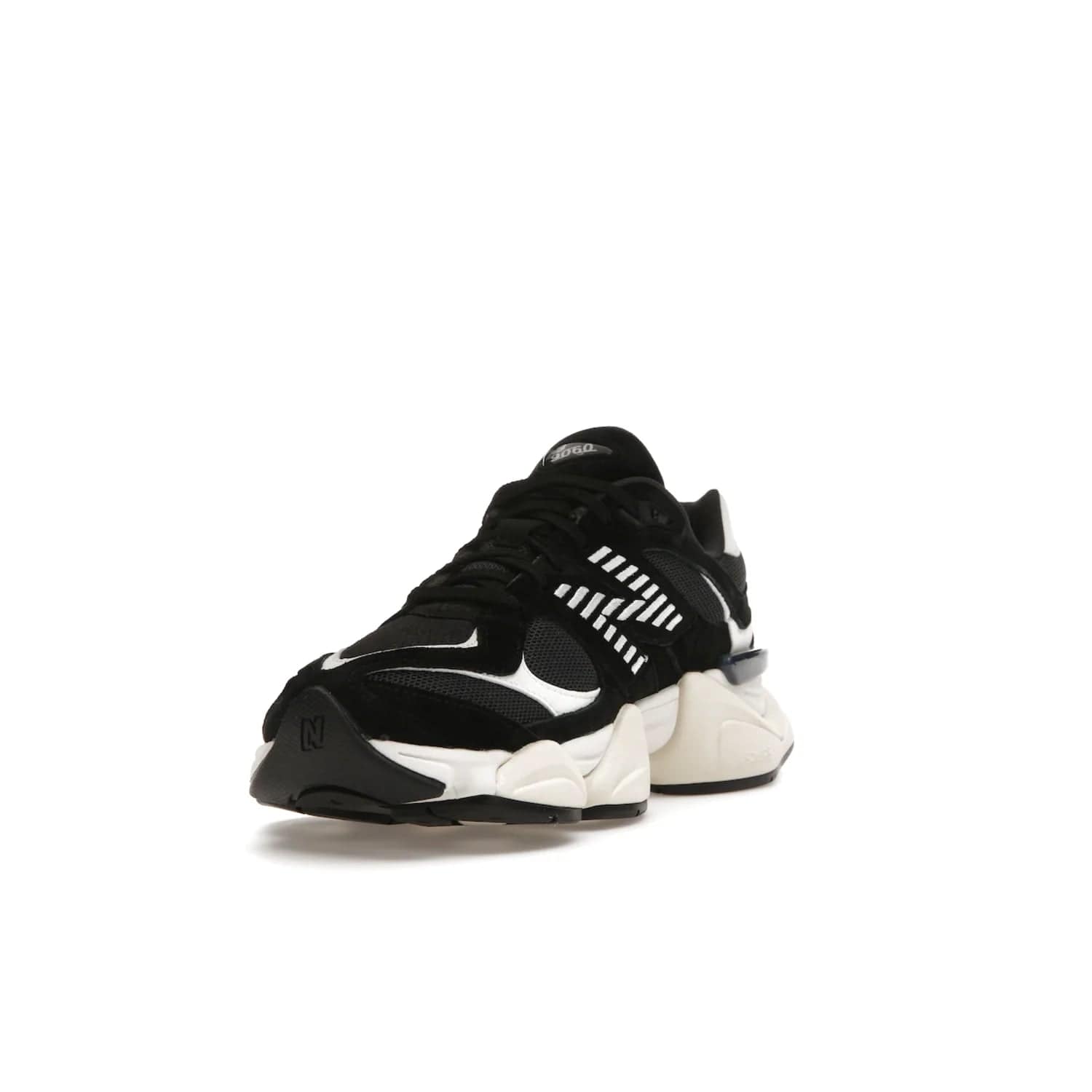 New Balance 9060 Black White - Image 13 - Only at www.BallersClubKickz.com - New Balance 9060 Black White: a sleek black upper with white and black accents, ABZORB cushioning, and improved traction and stability. Get your pair now for just $150.