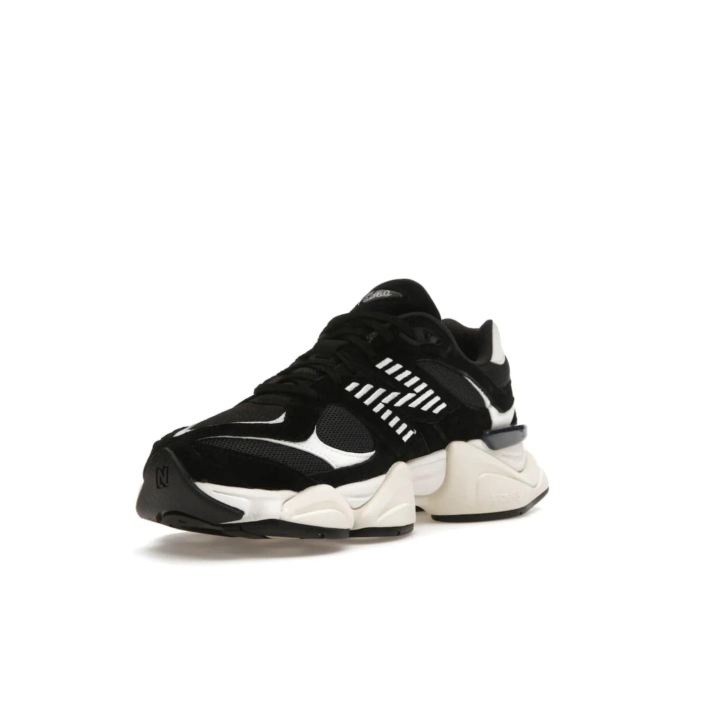New Balance 9060 Black White - Image 14 - Only at www.BallersClubKickz.com - New Balance 9060 Black White: a sleek black upper with white and black accents, ABZORB cushioning, and improved traction and stability. Get your pair now for just $150.
