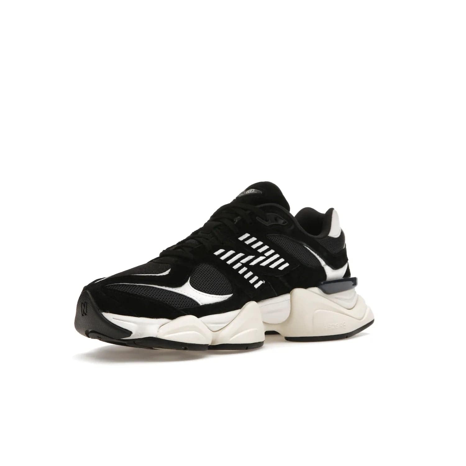 New Balance 9060 Black White - Image 15 - Only at www.BallersClubKickz.com - New Balance 9060 Black White: a sleek black upper with white and black accents, ABZORB cushioning, and improved traction and stability. Get your pair now for just $150.