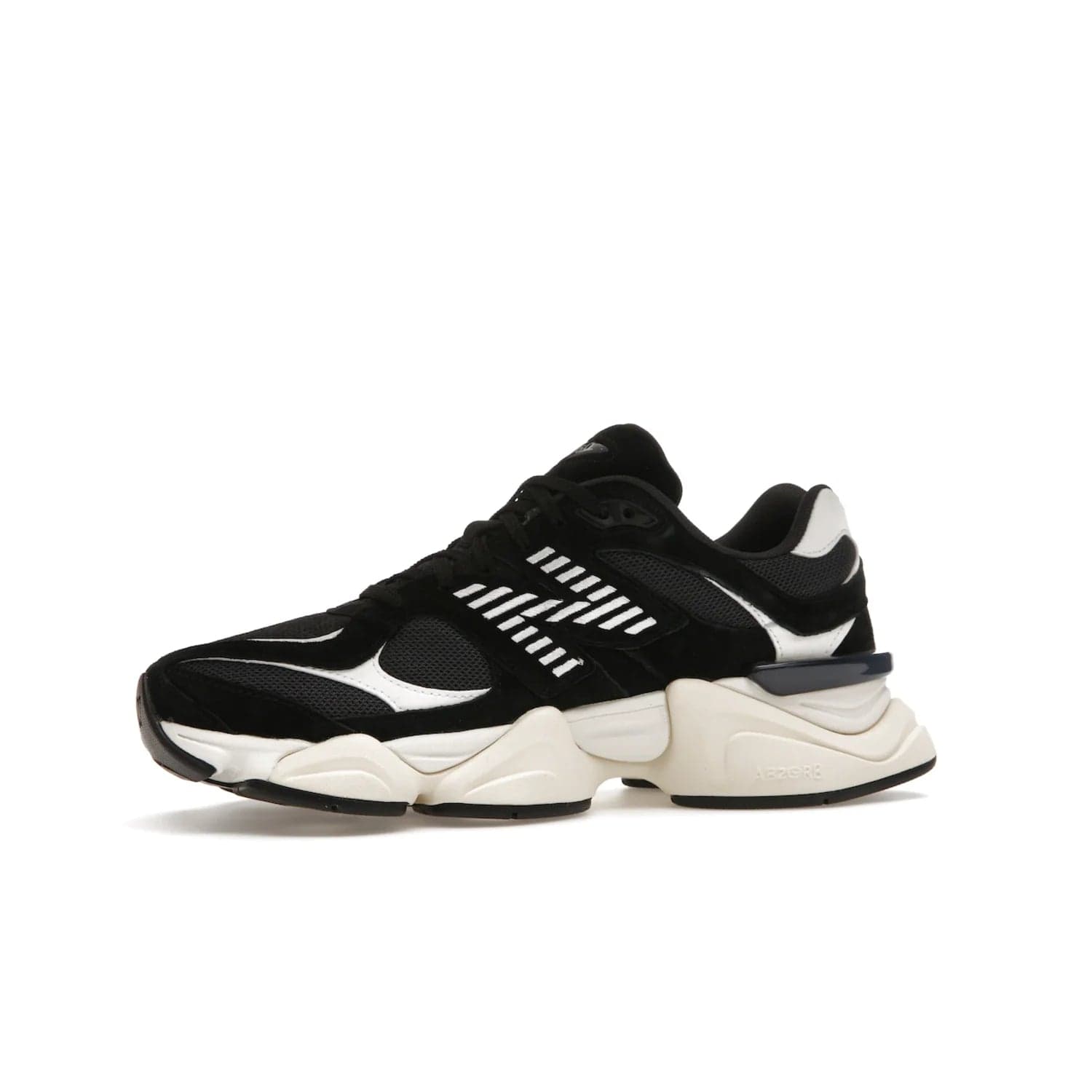 New Balance 9060 Black White - Image 17 - Only at www.BallersClubKickz.com - New Balance 9060 Black White: a sleek black upper with white and black accents, ABZORB cushioning, and improved traction and stability. Get your pair now for just $150.