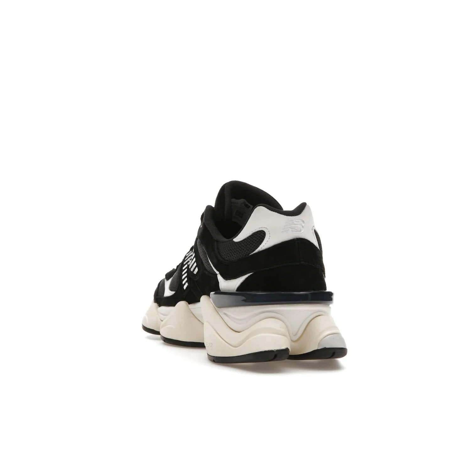 New Balance 9060 Black White - Image 26 - Only at www.BallersClubKickz.com - New Balance 9060 Black White: a sleek black upper with white and black accents, ABZORB cushioning, and improved traction and stability. Get your pair now for just $150.
