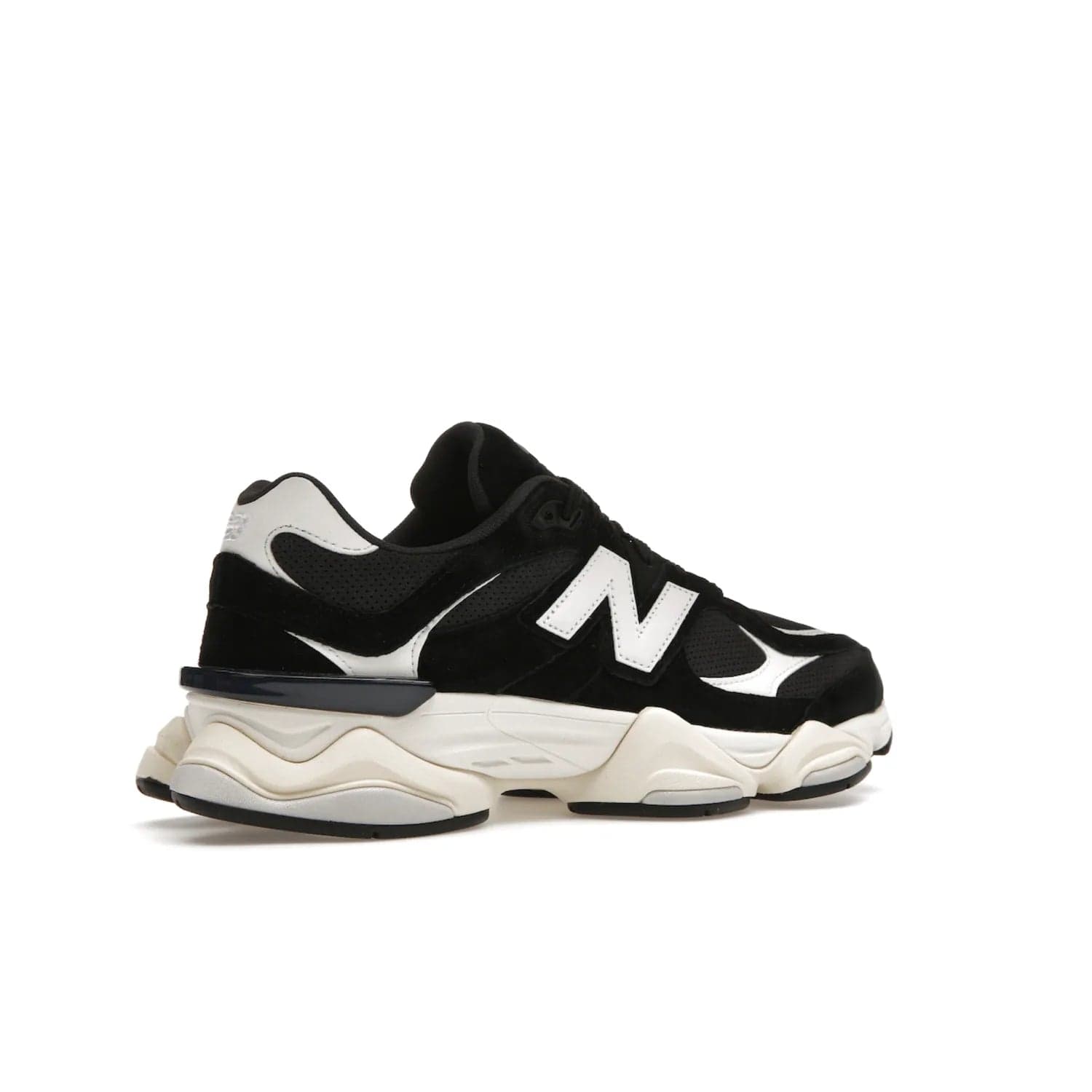 New Balance 9060 Black White - Image 34 - Only at www.BallersClubKickz.com - New Balance 9060 Black White: a sleek black upper with white and black accents, ABZORB cushioning, and improved traction and stability. Get your pair now for just $150.