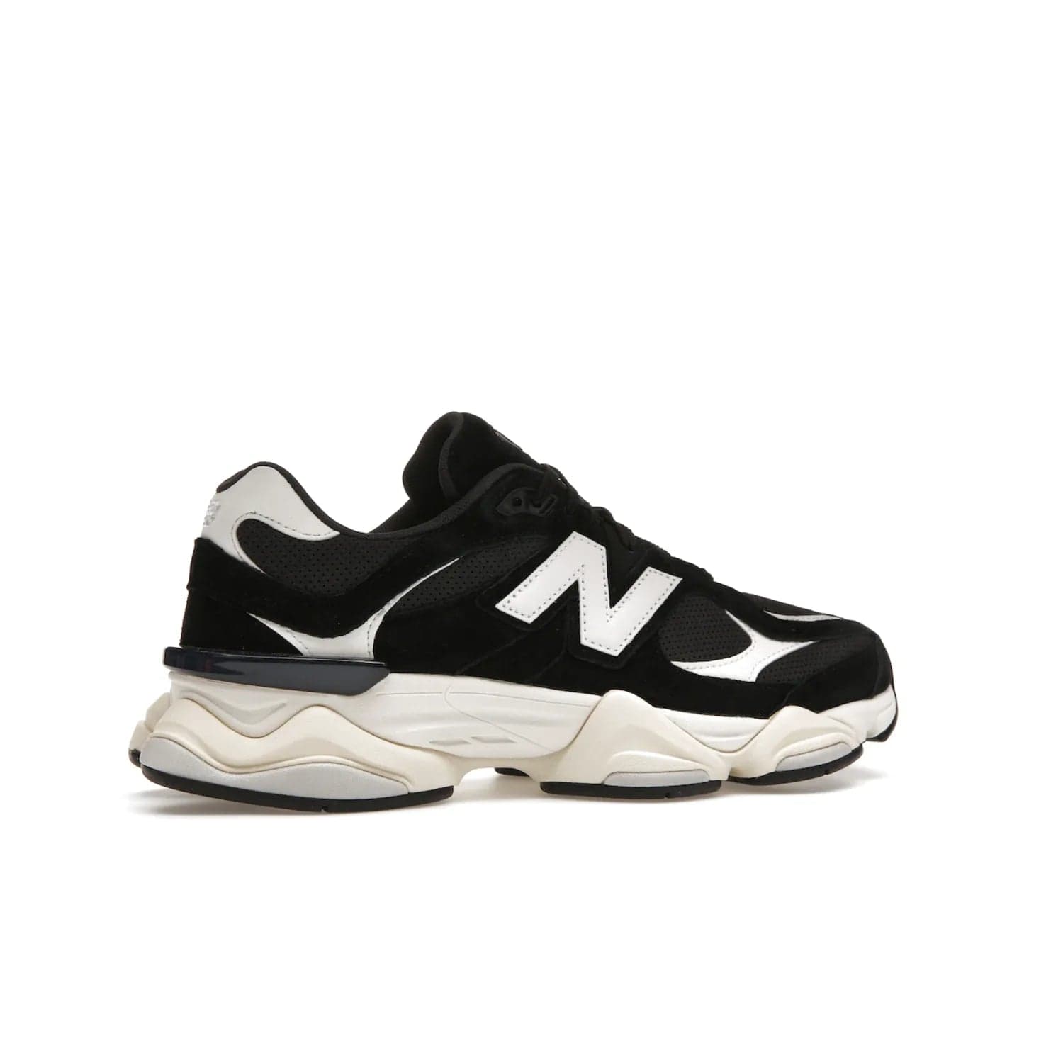 New Balance 9060 Black White - Image 35 - Only at www.BallersClubKickz.com - New Balance 9060 Black White: a sleek black upper with white and black accents, ABZORB cushioning, and improved traction and stability. Get your pair now for just $150.