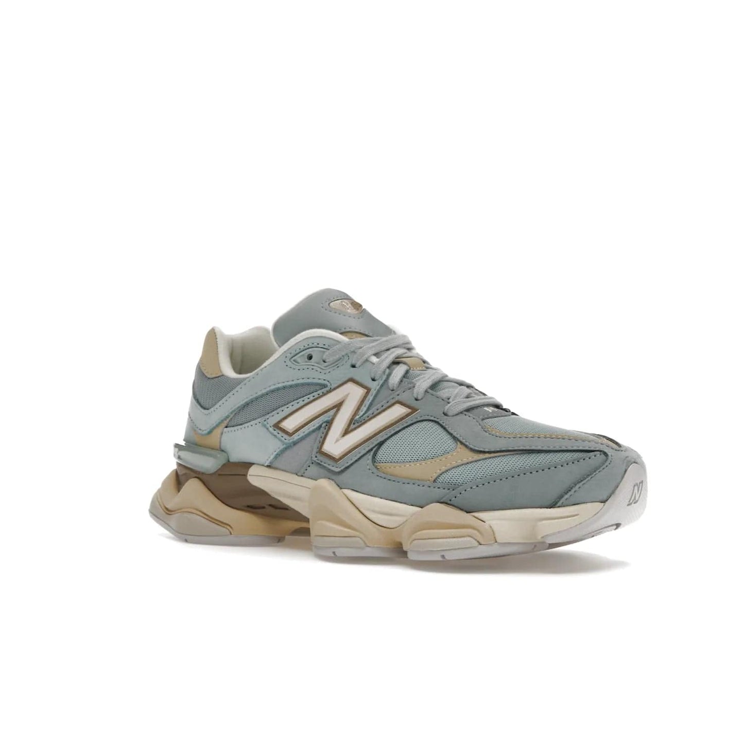 New Balance 9060 Blue Haze - Image 5 - Only at www.BallersClubKickz.com - The New Balance 9060 Blue Haze combines blue haze and beige colors to create a classic silhouette. Breathable upper, EVA and rubber midsole, rubber outsole, and "N" branding complete the design. Released February 3, 2023.