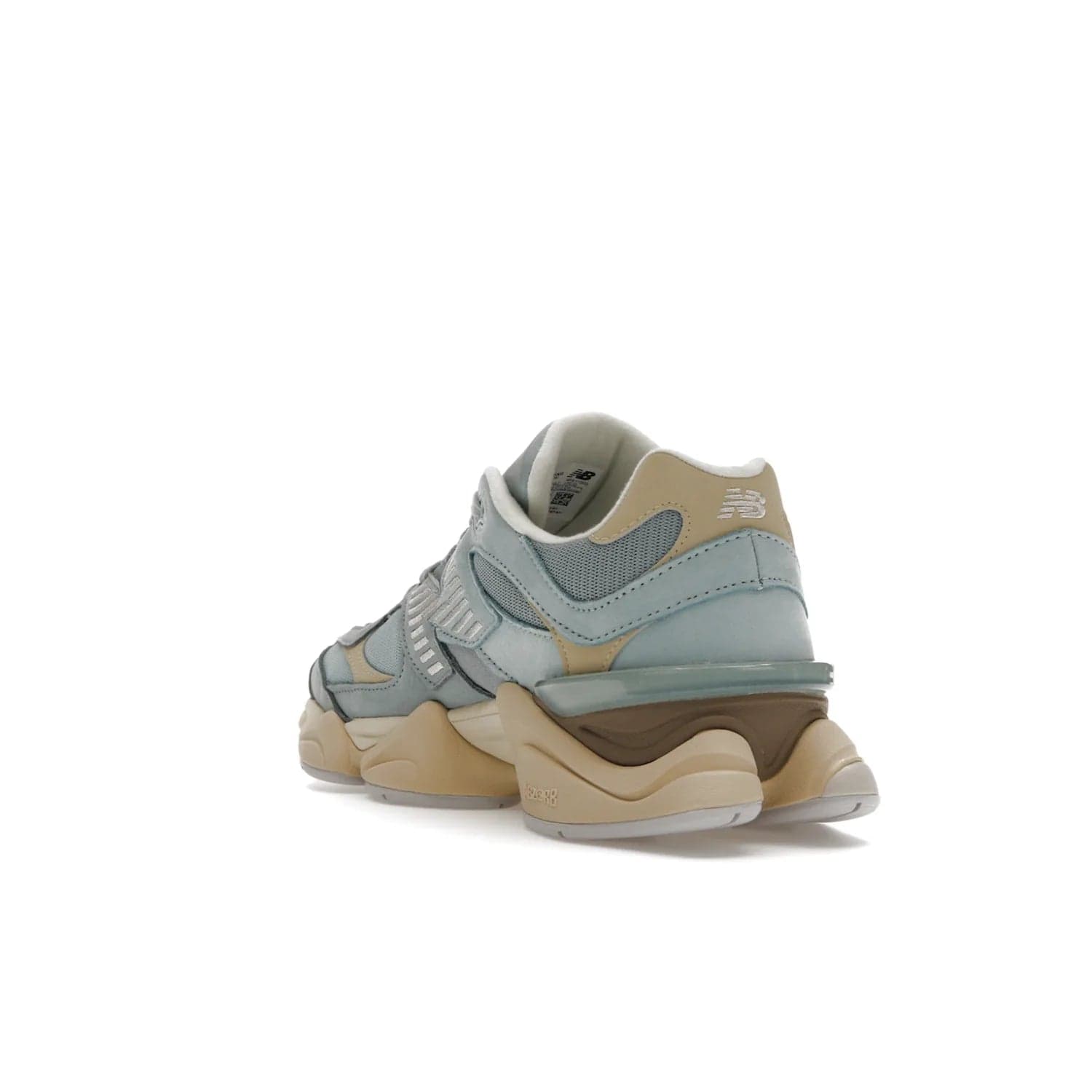 New Balance 9060 Blue Haze - Image 25 - Only at www.BallersClubKickz.com - The New Balance 9060 Blue Haze combines blue haze and beige colors to create a classic silhouette. Breathable upper, EVA and rubber midsole, rubber outsole, and "N" branding complete the design. Released February 3, 2023.