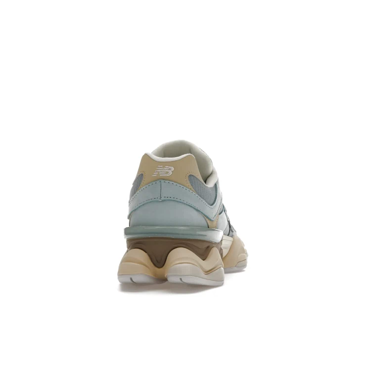 New Balance 9060 Blue Haze - Image 29 - Only at www.BallersClubKickz.com - The New Balance 9060 Blue Haze combines blue haze and beige colors to create a classic silhouette. Breathable upper, EVA and rubber midsole, rubber outsole, and "N" branding complete the design. Released February 3, 2023.