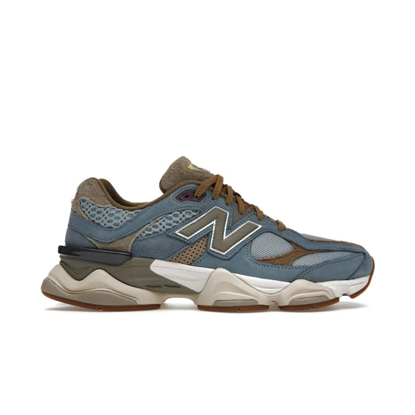 New Balance 9060 Bodega Age of Discovery - Image 1 - Only at www.BallersClubKickz.com - Discover the 9060 Bodega Age of Discovery from New Balance – an innovative take on the classic 990 series. Featuring Blue mesh, Sea Salt leather, Brown suede & Beige hairy suede with N-ergy & ABZORB tech for superior cushioning & traction. Out Dec 10th.