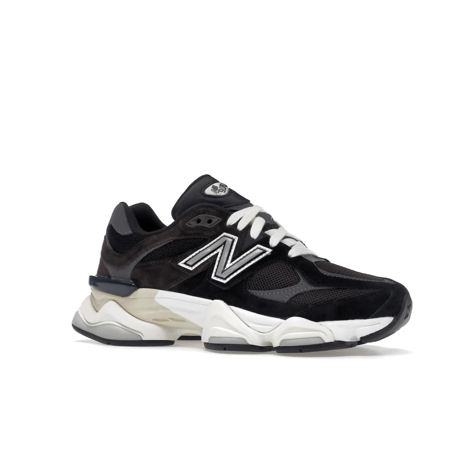 New Balance 9060 Brown Black - Image 4 - Only at www.BallersClubKickz.com - The New Balance 9060 Brown Black features a stylish, breathable mesh upper, REVlite midsole for cushioning, and ABZORB midsole technology for impact protection. Available August 13, 2022.
