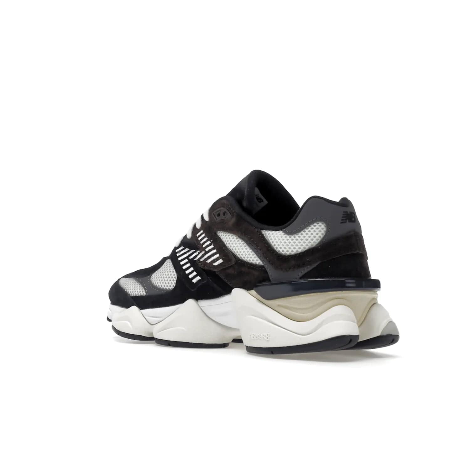 New Balance 9060 Brown Black - Image 24 - Only at www.BallersClubKickz.com - The New Balance 9060 Brown Black features a stylish, breathable mesh upper, REVlite midsole for cushioning, and ABZORB midsole technology for impact protection. Available August 13, 2022.