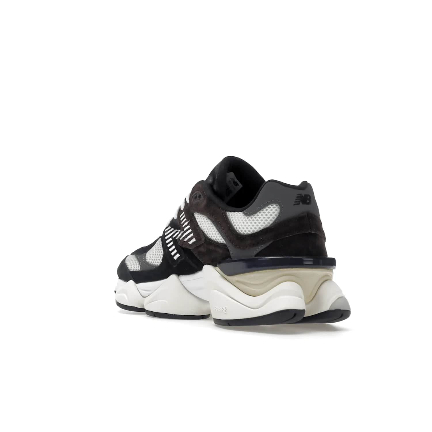 New Balance 9060 Brown Black - Image 25 - Only at www.BallersClubKickz.com - The New Balance 9060 Brown Black features a stylish, breathable mesh upper, REVlite midsole for cushioning, and ABZORB midsole technology for impact protection. Available August 13, 2022.