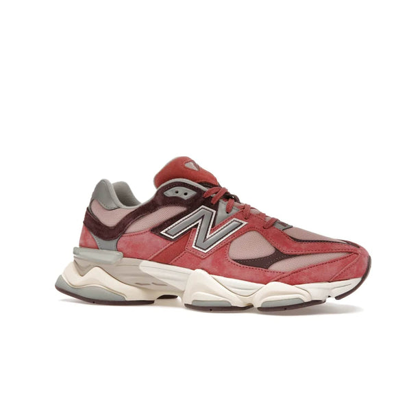 New Balance 9060 Cherry Blossom - Image 3 - Only at www.BallersClubKickz.com - The New Balance 9060 Cherry Blossom: Mineral Red, Truffle, and Rain Cloud tones with silver-tone N symbols, semi-transparent CR equipment, and more. Celebrate the cherry blossom festival in style - released March 4th, 2023.