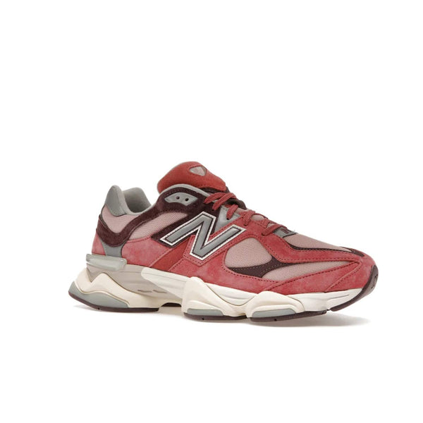 New Balance 9060 Cherry Blossom - Image 4 - Only at www.BallersClubKickz.com - The New Balance 9060 Cherry Blossom: Mineral Red, Truffle, and Rain Cloud tones with silver-tone N symbols, semi-transparent CR equipment, and more. Celebrate the cherry blossom festival in style - released March 4th, 2023.