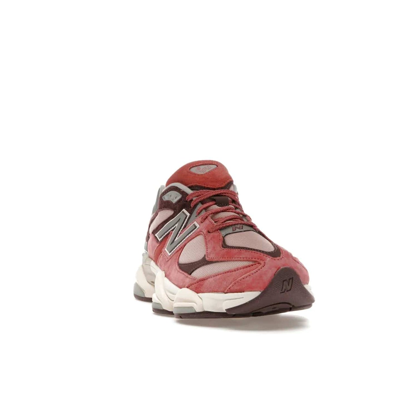 New Balance 9060 Cherry Blossom - Image 8 - Only at www.BallersClubKickz.com - The New Balance 9060 Cherry Blossom: Mineral Red, Truffle, and Rain Cloud tones with silver-tone N symbols, semi-transparent CR equipment, and more. Celebrate the cherry blossom festival in style - released March 4th, 2023.