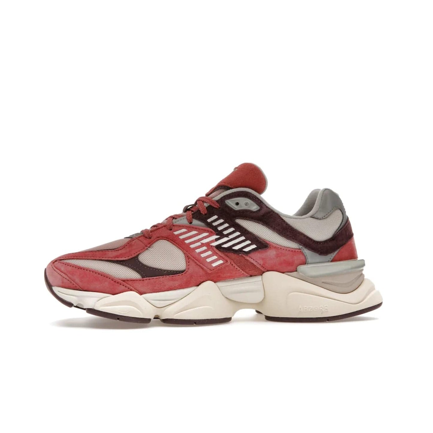 New Balance 9060 Cherry Blossom - Image 18 - Only at www.BallersClubKickz.com - The New Balance 9060 Cherry Blossom: Mineral Red, Truffle, and Rain Cloud tones with silver-tone N symbols, semi-transparent CR equipment, and more. Celebrate the cherry blossom festival in style - released March 4th, 2023.