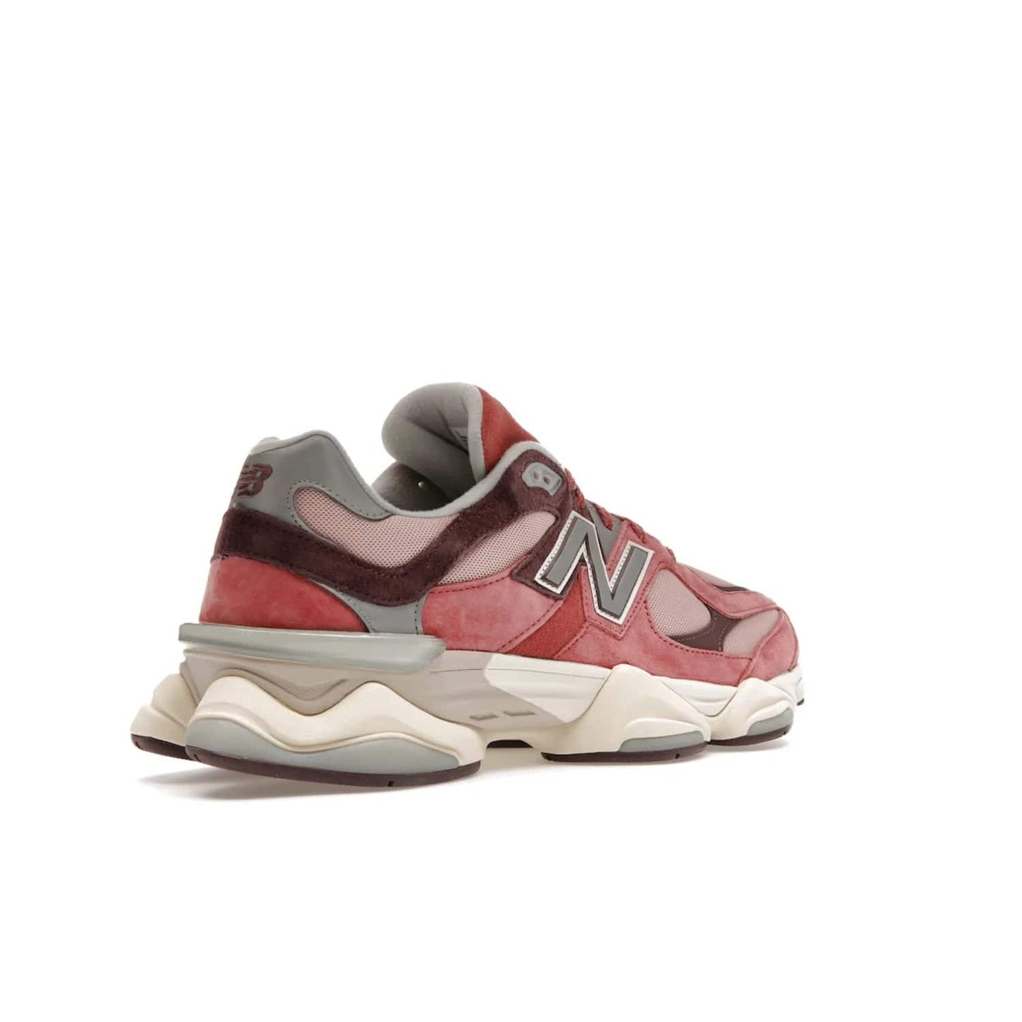 New Balance 9060 Cherry Blossom - Image 33 - Only at www.BallersClubKickz.com - The New Balance 9060 Cherry Blossom: Mineral Red, Truffle, and Rain Cloud tones with silver-tone N symbols, semi-transparent CR equipment, and more. Celebrate the cherry blossom festival in style - released March 4th, 2023.