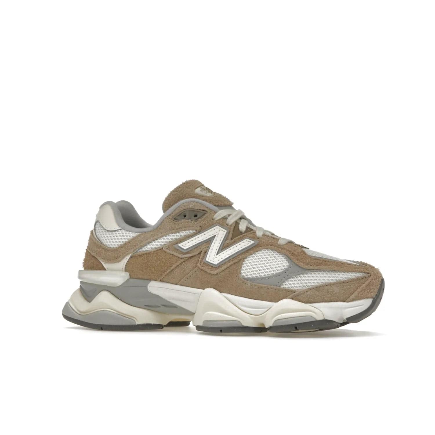 New Balance 9060 Driftwood Stone Pink Sea Salt - Image 3 - Only at www.BallersClubKickz.com - Chic, comfortable running sneaker featuring driftwood, pink, and sea-salt accents. The New Balance 9060 Driftwood Stone Pink Sea Salt is releasing May 16th, 2023.