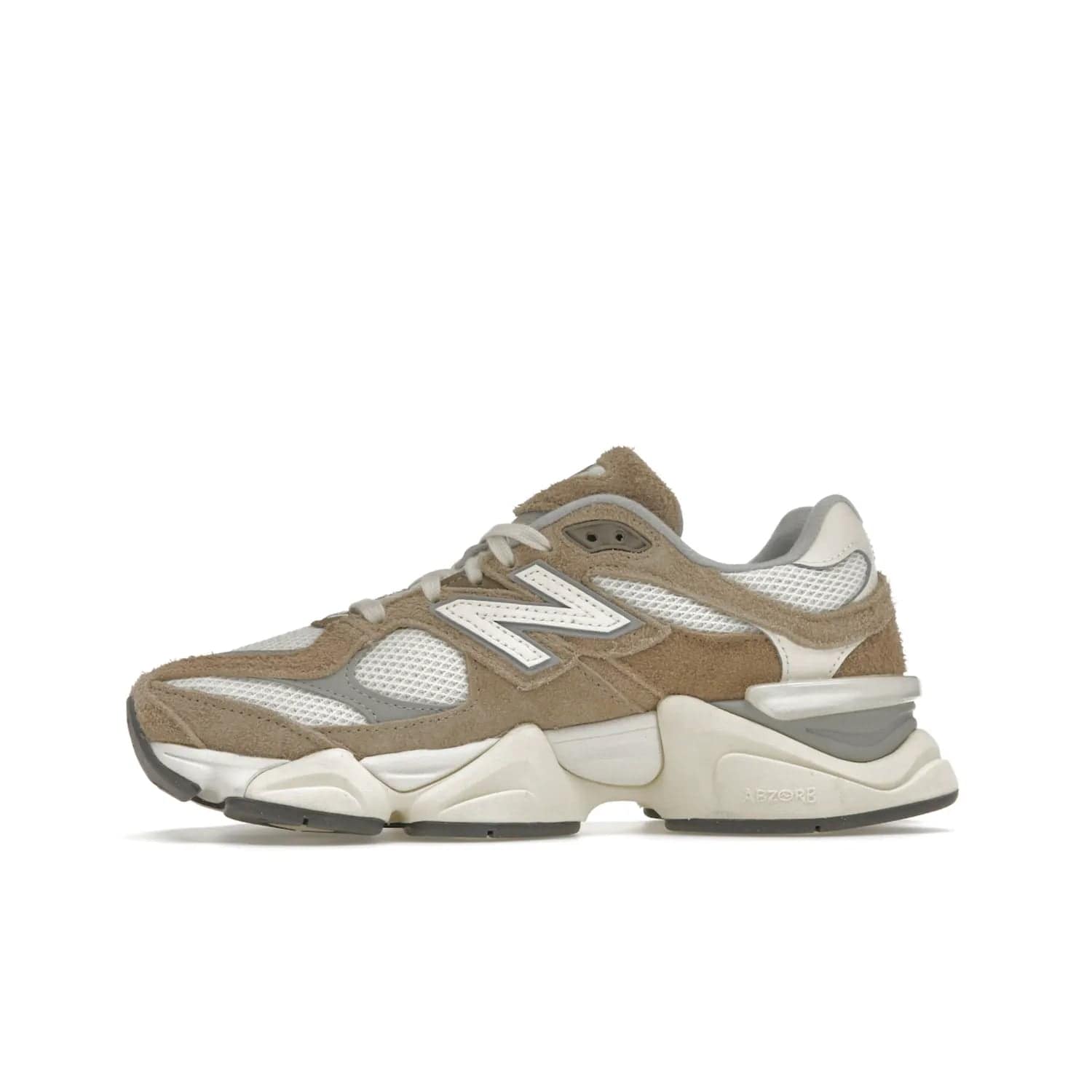 New Balance 9060 Driftwood Stone Pink Sea Salt - Image 18 - Only at www.BallersClubKickz.com - Chic, comfortable running sneaker featuring driftwood, pink, and sea-salt accents. The New Balance 9060 Driftwood Stone Pink Sea Salt is releasing May 16th, 2023.