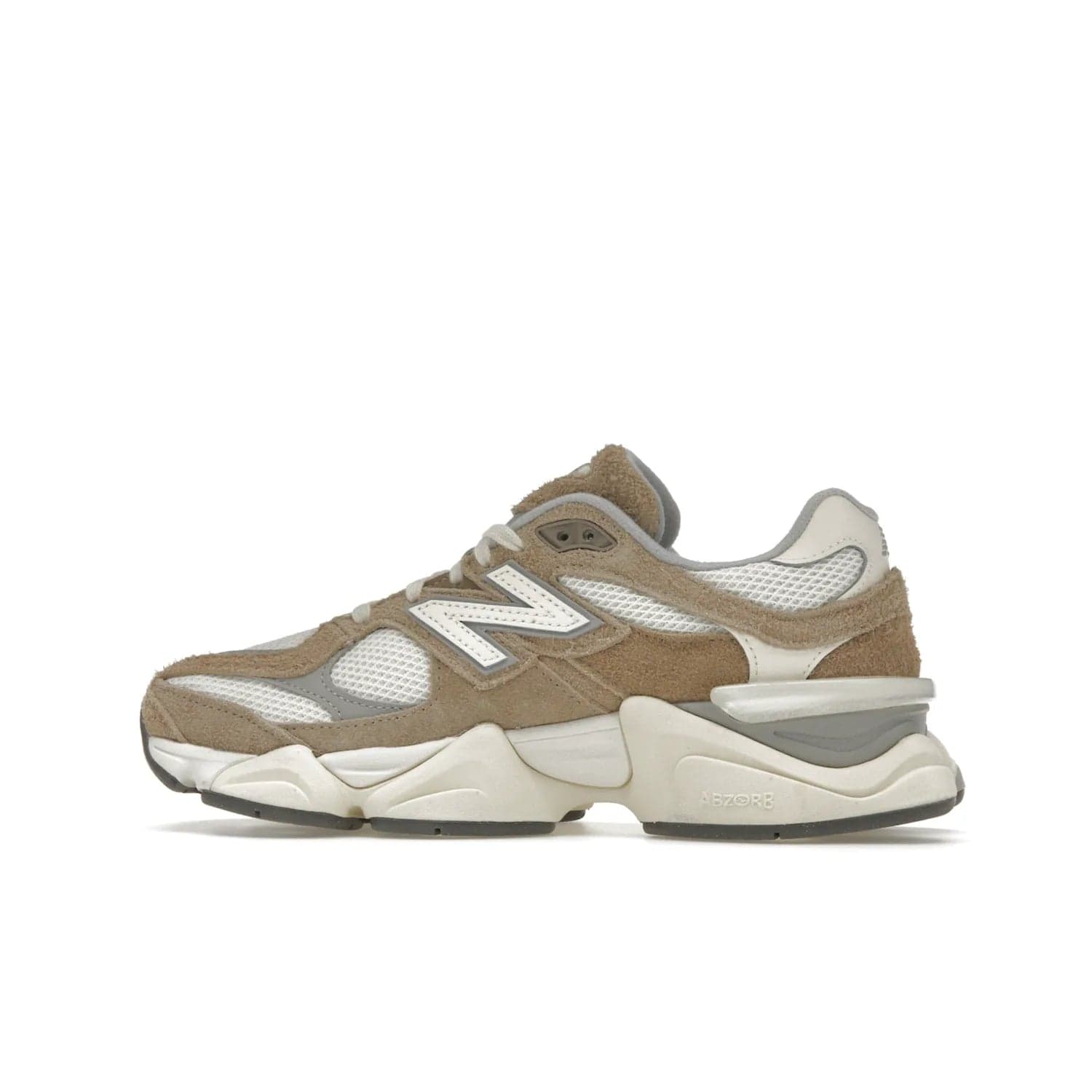 New Balance 9060 Driftwood Stone Pink Sea Salt - Image 20 - Only at www.BallersClubKickz.com - Chic, comfortable running sneaker featuring driftwood, pink, and sea-salt accents. The New Balance 9060 Driftwood Stone Pink Sea Salt is releasing May 16th, 2023.