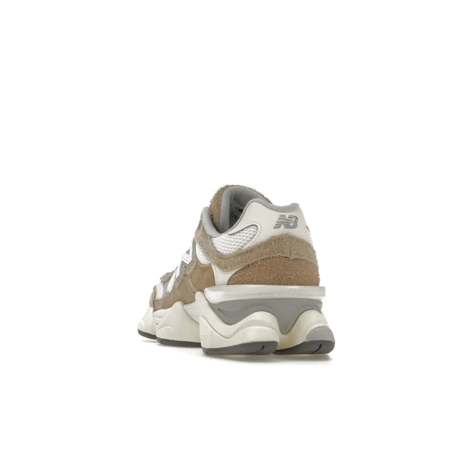 New Balance 9060 Driftwood Stone Pink Sea Salt - Image 26 - Only at www.BallersClubKickz.com - Chic, comfortable running sneaker featuring driftwood, pink, and sea-salt accents. The New Balance 9060 Driftwood Stone Pink Sea Salt is releasing May 16th, 2023.