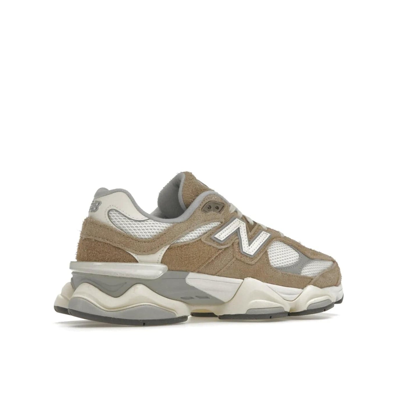 New Balance 9060 Driftwood Stone Pink Sea Salt - Image 34 - Only at www.BallersClubKickz.com - Chic, comfortable running sneaker featuring driftwood, pink, and sea-salt accents. The New Balance 9060 Driftwood Stone Pink Sea Salt is releasing May 16th, 2023.