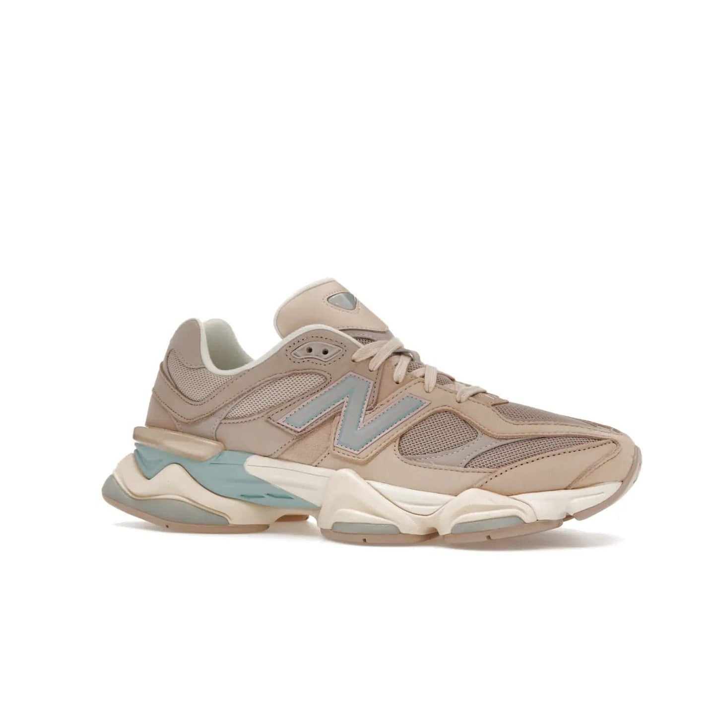 New Balance 9060 Ivory Cream Pink Sand - Image 3 - Only at www.BallersClubKickz.com - New Balance 9060 Ivory Cream Pink Sand - Sleek meshed upper, premium suede overlays, ABZORB cushioning. Get this unique sneaker ahead of the trend, launching December 6th, 2022!