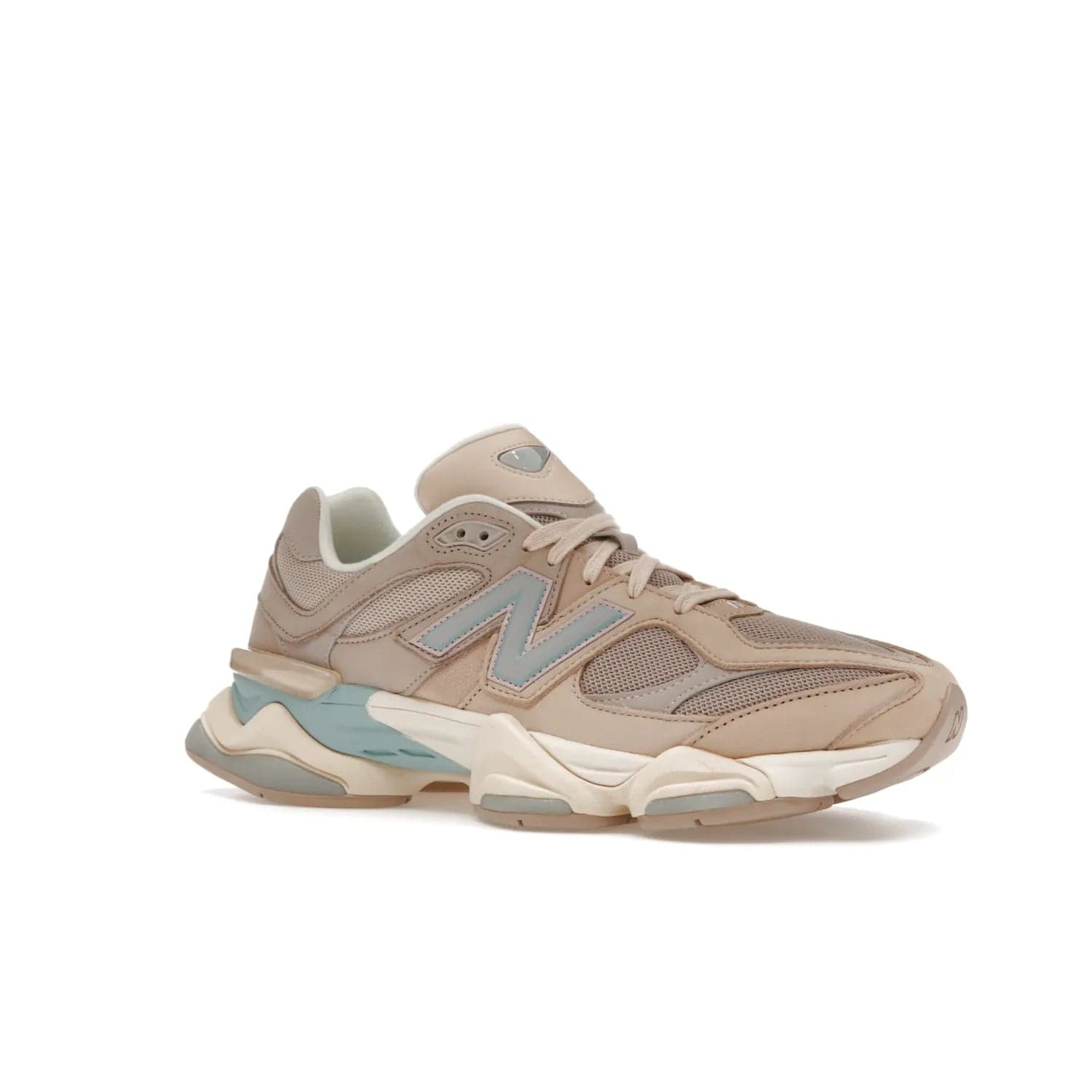 New Balance 9060 Ivory Cream Pink Sand - Image 4 - Only at www.BallersClubKickz.com - New Balance 9060 Ivory Cream Pink Sand - Sleek meshed upper, premium suede overlays, ABZORB cushioning. Get this unique sneaker ahead of the trend, launching December 6th, 2022!