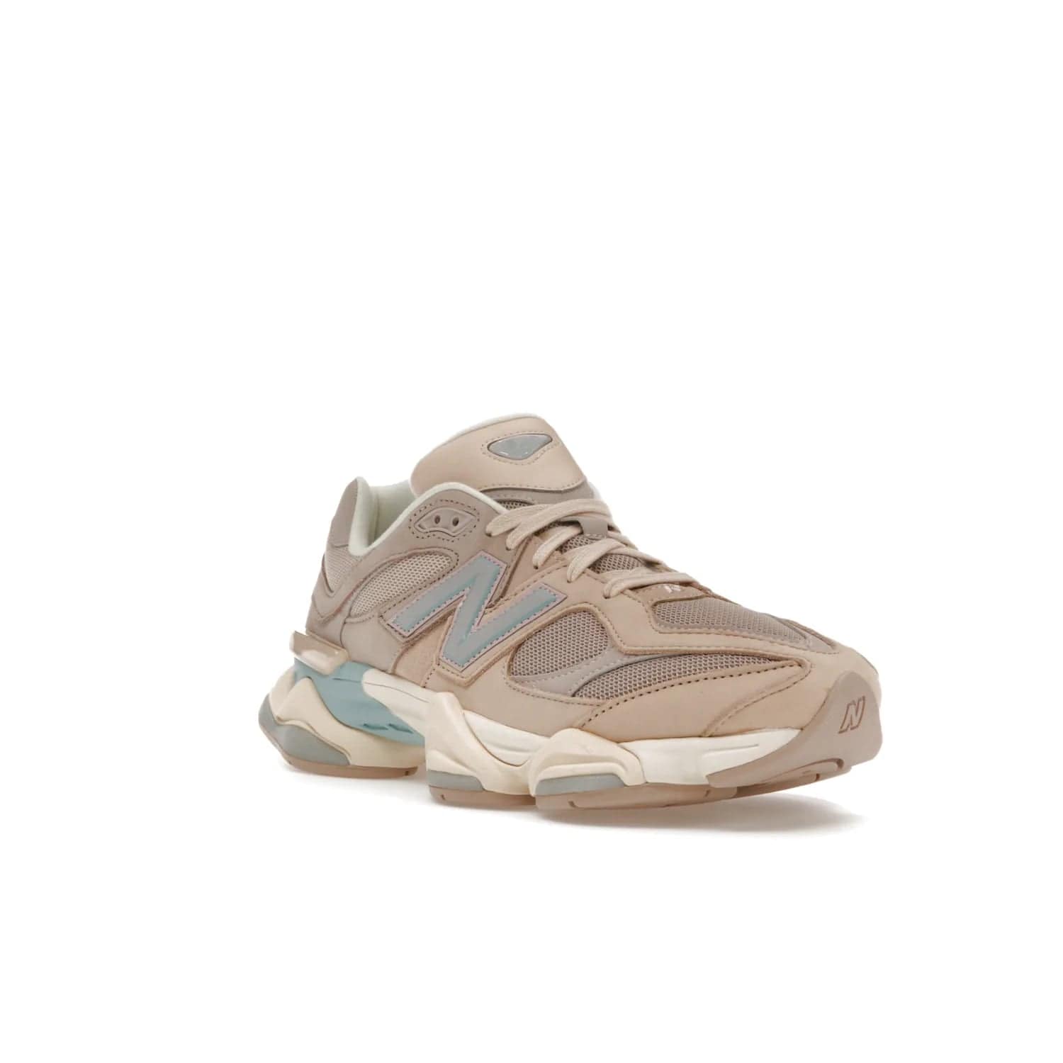 New Balance 9060 Ivory Cream Pink Sand - Image 6 - Only at www.BallersClubKickz.com - New Balance 9060 Ivory Cream Pink Sand - Sleek meshed upper, premium suede overlays, ABZORB cushioning. Get this unique sneaker ahead of the trend, launching December 6th, 2022!