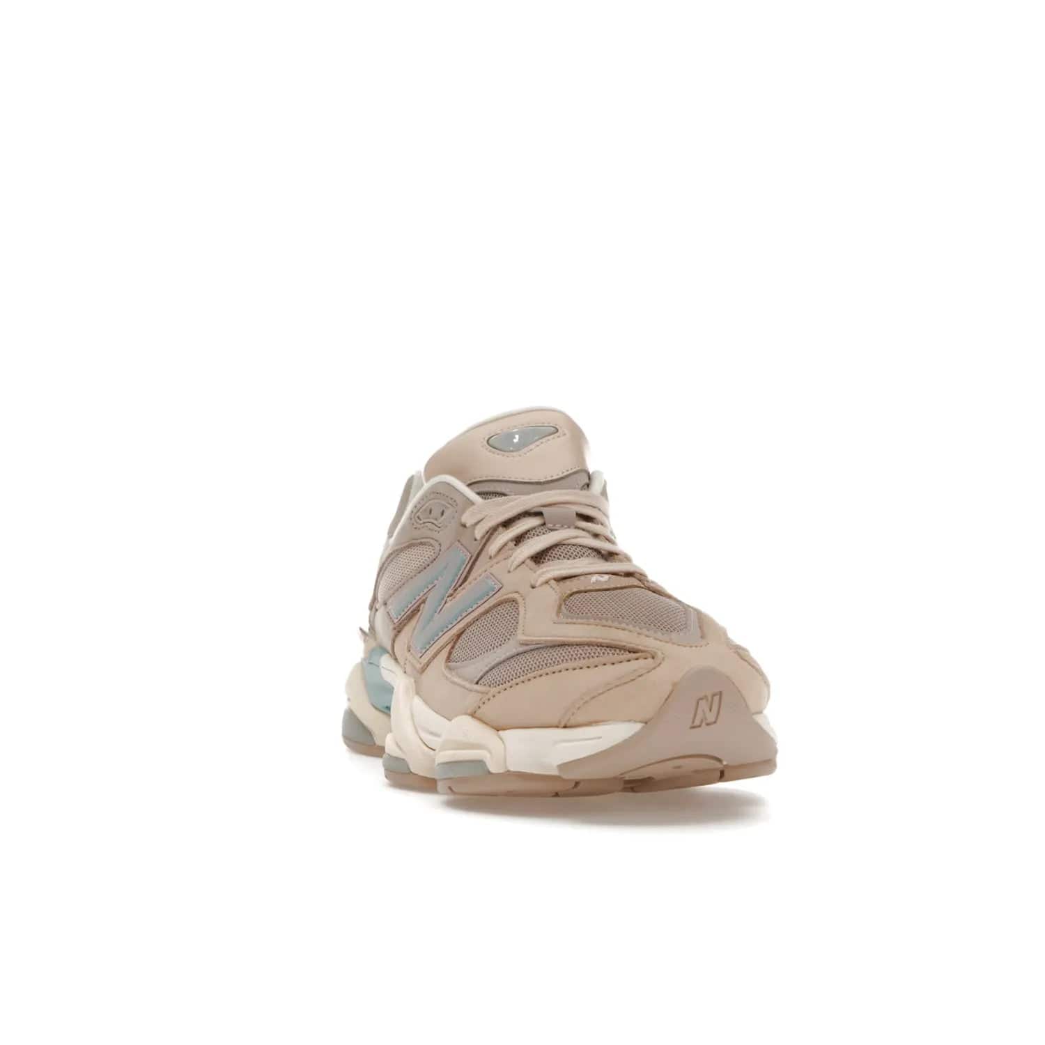 New Balance 9060 Ivory Cream Pink Sand - Image 8 - Only at www.BallersClubKickz.com - New Balance 9060 Ivory Cream Pink Sand - Sleek meshed upper, premium suede overlays, ABZORB cushioning. Get this unique sneaker ahead of the trend, launching December 6th, 2022!
