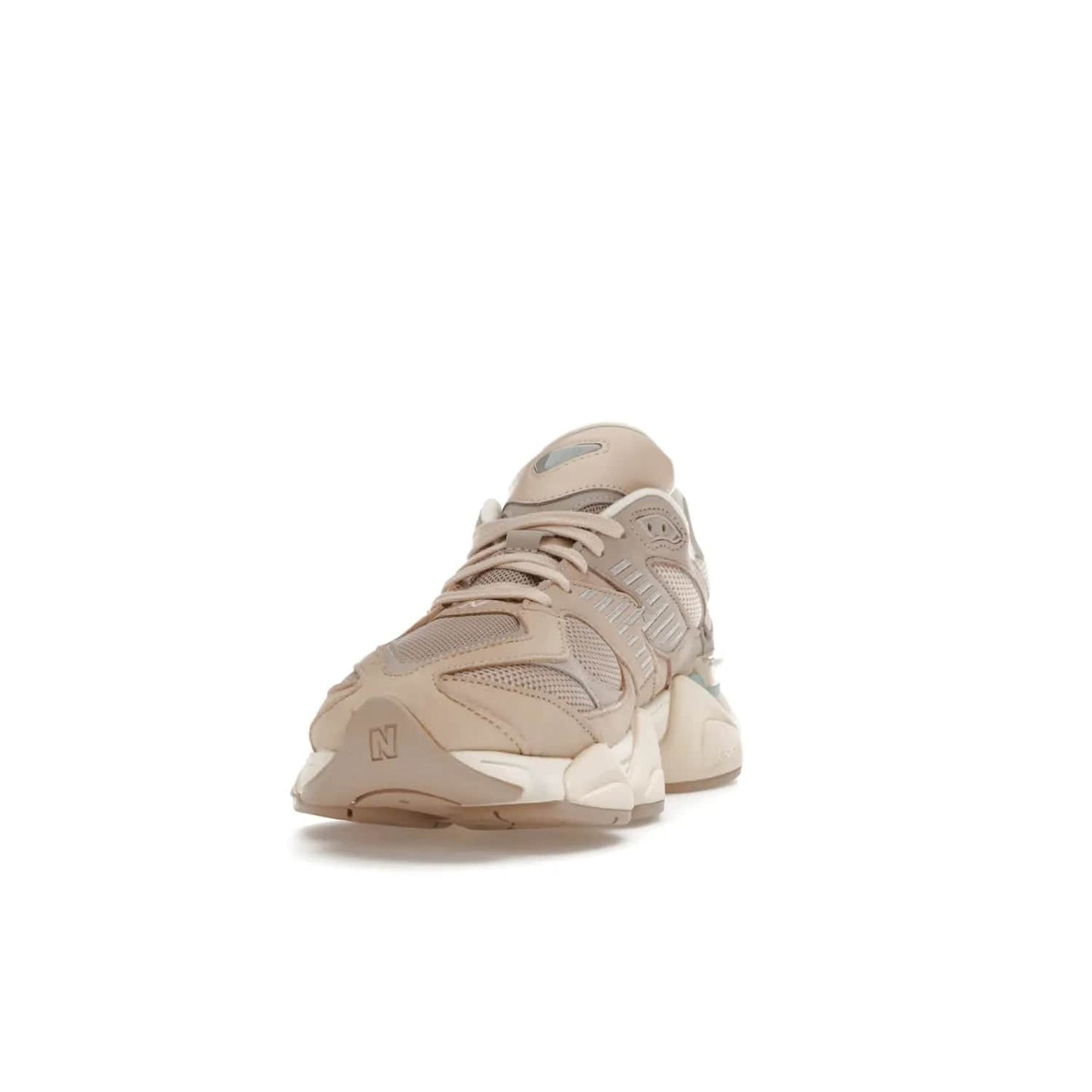 New Balance 9060 Ivory Cream Pink Sand - Image 12 - Only at www.BallersClubKickz.com - New Balance 9060 Ivory Cream Pink Sand - Sleek meshed upper, premium suede overlays, ABZORB cushioning. Get this unique sneaker ahead of the trend, launching December 6th, 2022!