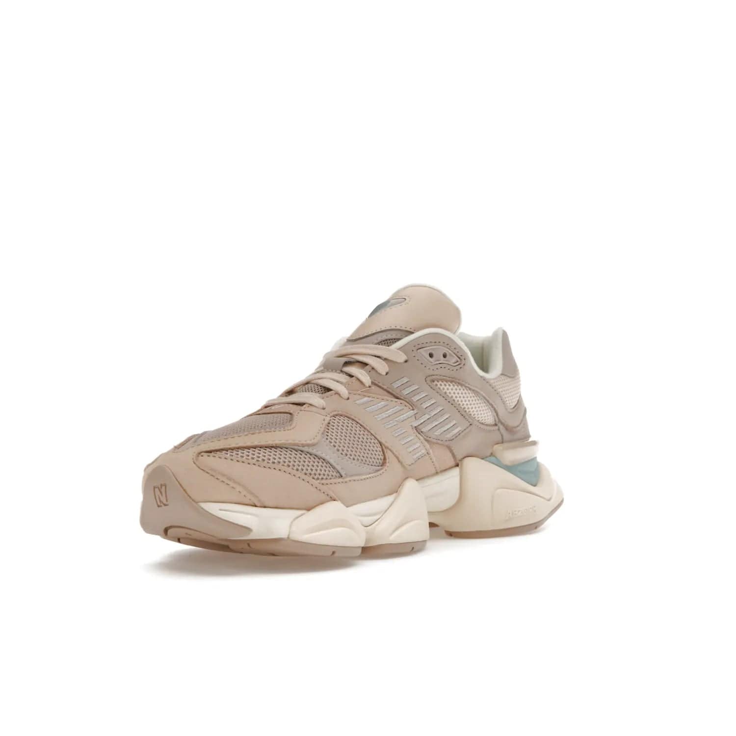 New Balance 9060 Ivory Cream Pink Sand - Image 14 - Only at www.BallersClubKickz.com - New Balance 9060 Ivory Cream Pink Sand - Sleek meshed upper, premium suede overlays, ABZORB cushioning. Get this unique sneaker ahead of the trend, launching December 6th, 2022!