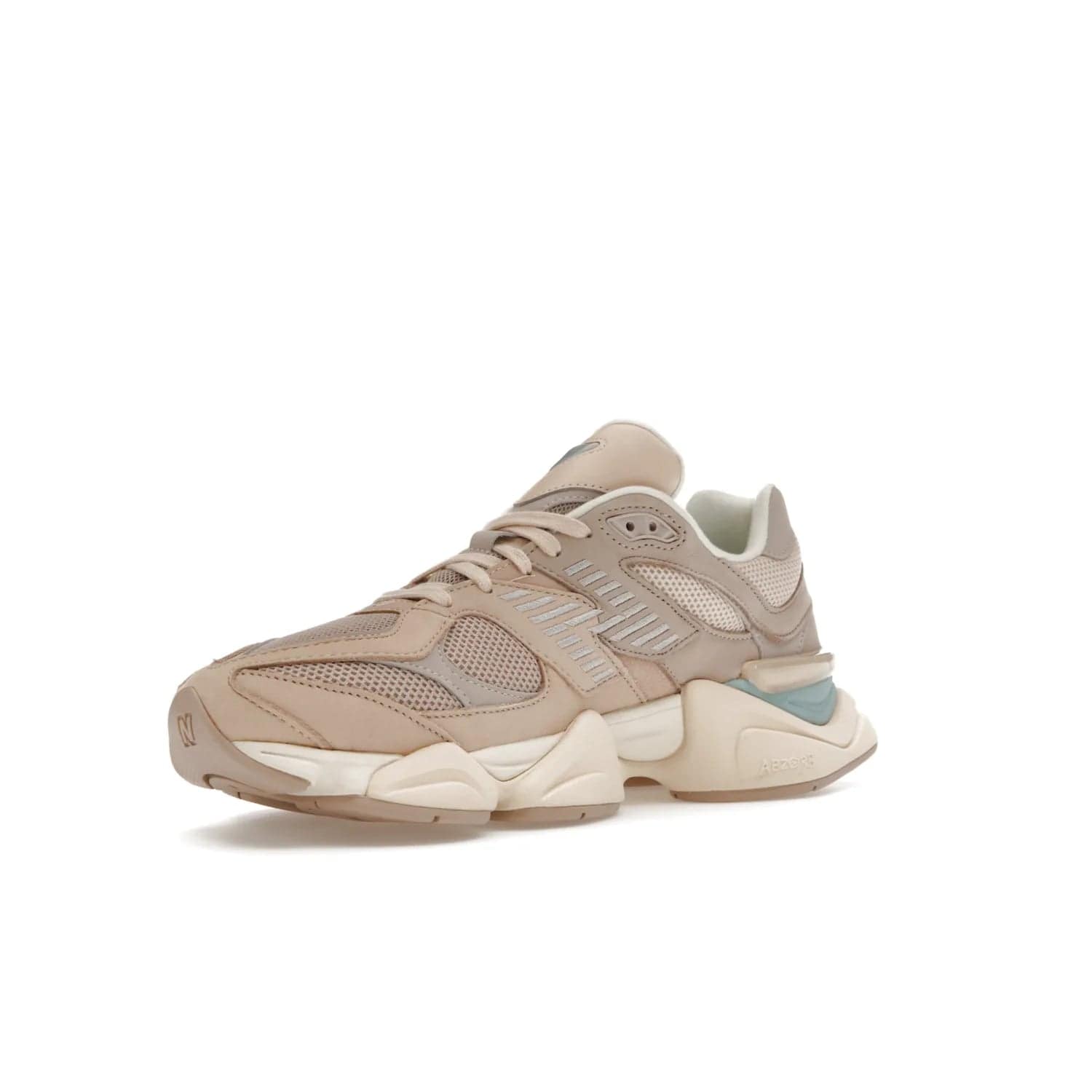 New Balance 9060 Ivory Cream Pink Sand - Image 15 - Only at www.BallersClubKickz.com - New Balance 9060 Ivory Cream Pink Sand - Sleek meshed upper, premium suede overlays, ABZORB cushioning. Get this unique sneaker ahead of the trend, launching December 6th, 2022!