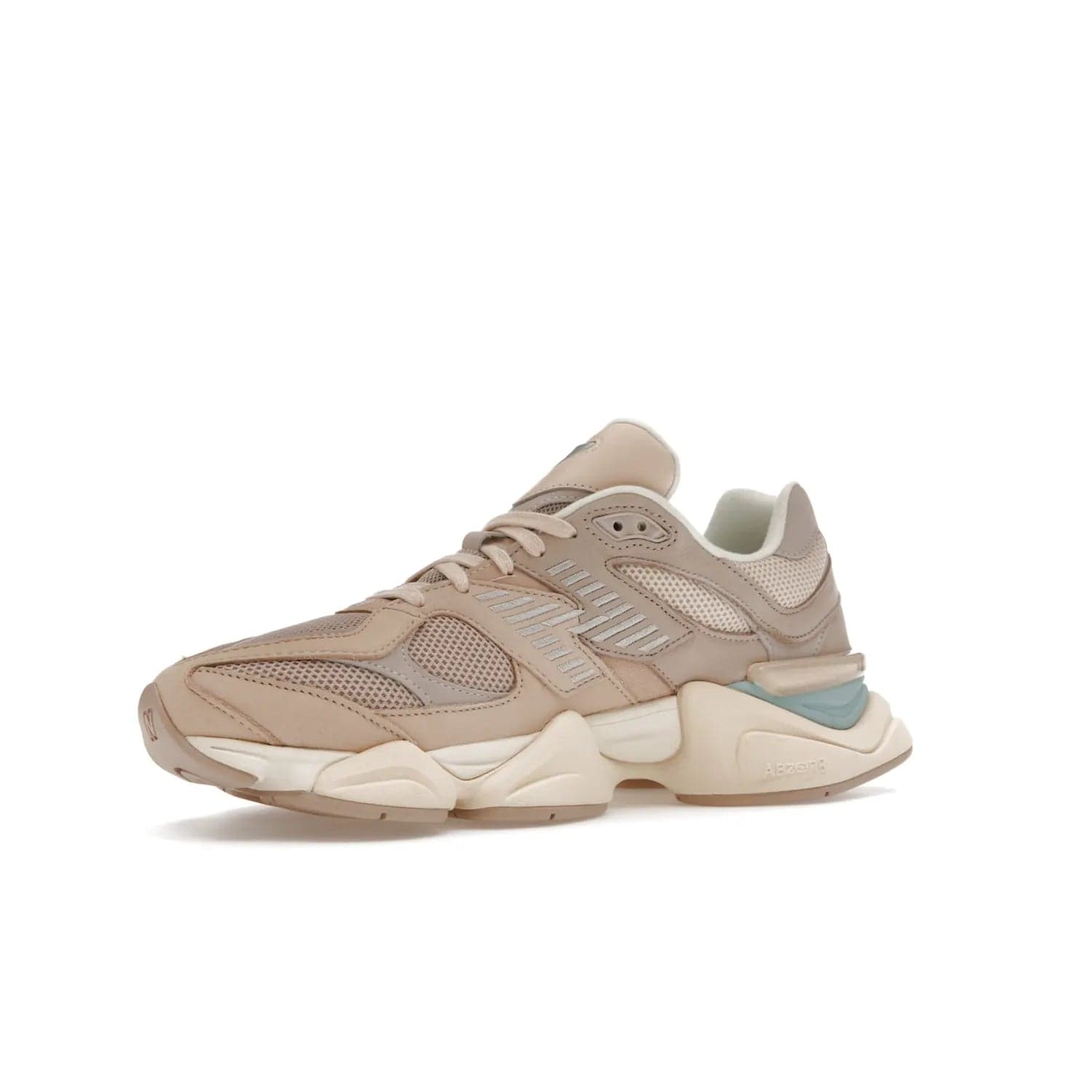New Balance 9060 Ivory Cream Pink Sand - Image 16 - Only at www.BallersClubKickz.com - New Balance 9060 Ivory Cream Pink Sand - Sleek meshed upper, premium suede overlays, ABZORB cushioning. Get this unique sneaker ahead of the trend, launching December 6th, 2022!