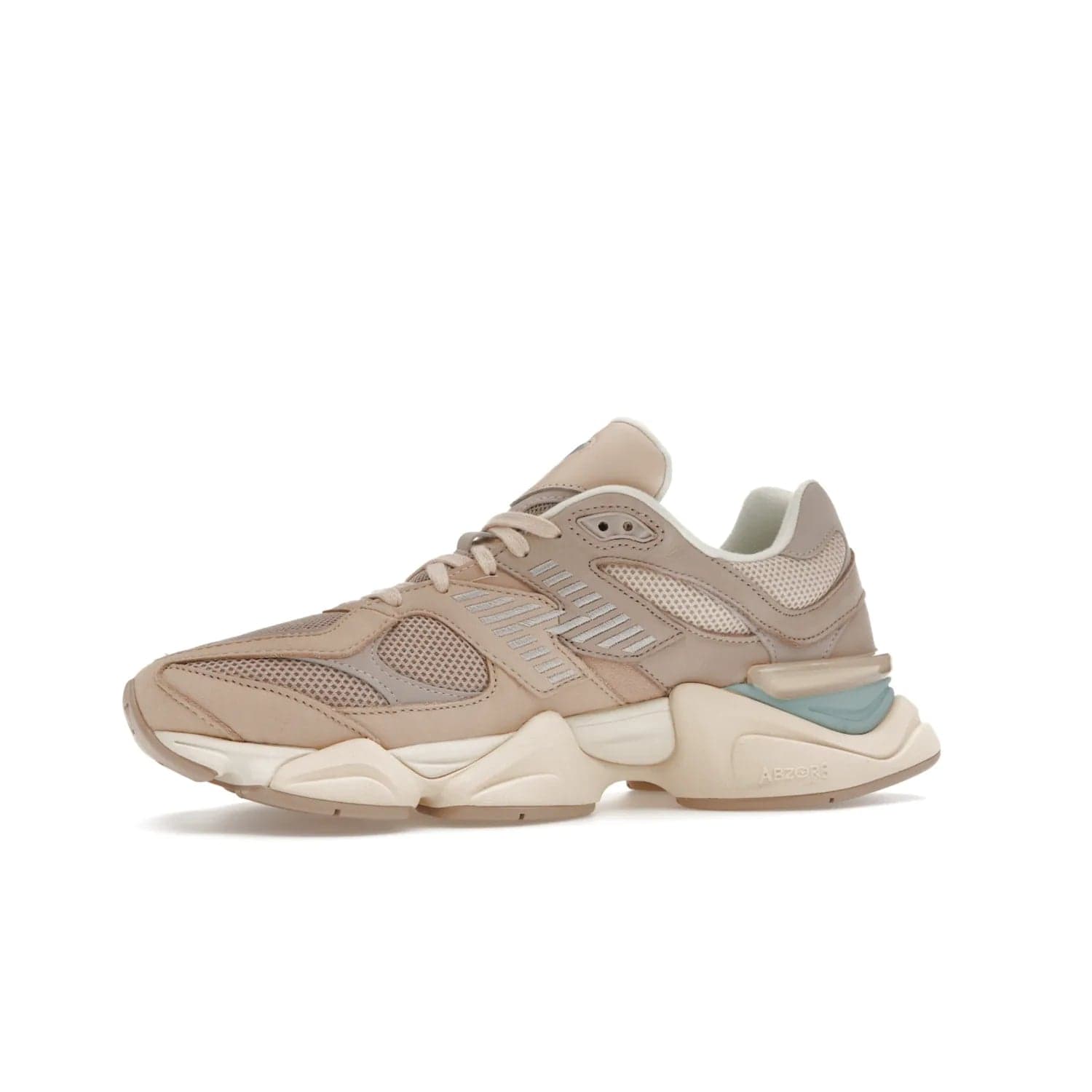 New Balance 9060 Ivory Cream Pink Sand - Image 17 - Only at www.BallersClubKickz.com - New Balance 9060 Ivory Cream Pink Sand - Sleek meshed upper, premium suede overlays, ABZORB cushioning. Get this unique sneaker ahead of the trend, launching December 6th, 2022!