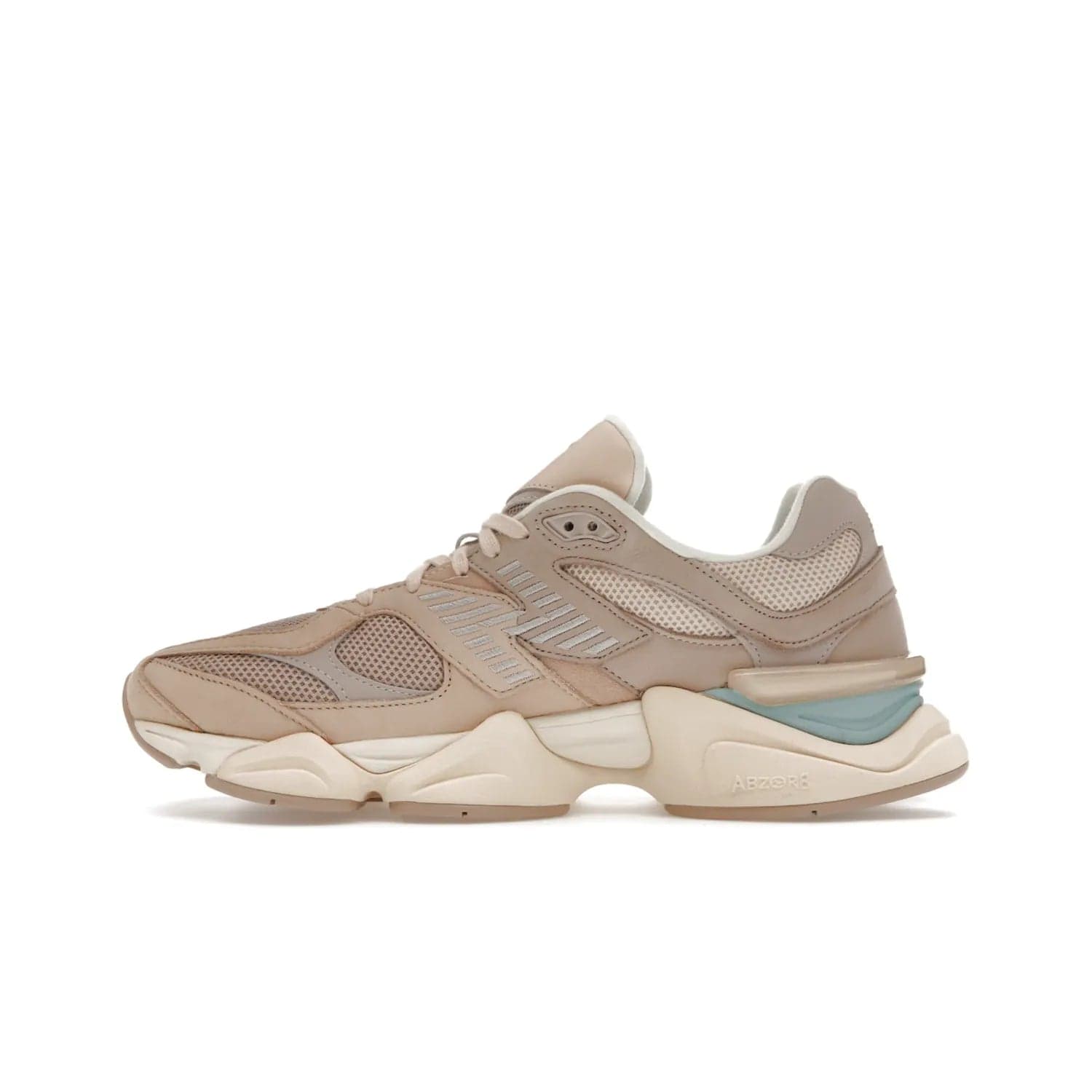 New Balance 9060 Ivory Cream Pink Sand - Image 19 - Only at www.BallersClubKickz.com - New Balance 9060 Ivory Cream Pink Sand - Sleek meshed upper, premium suede overlays, ABZORB cushioning. Get this unique sneaker ahead of the trend, launching December 6th, 2022!