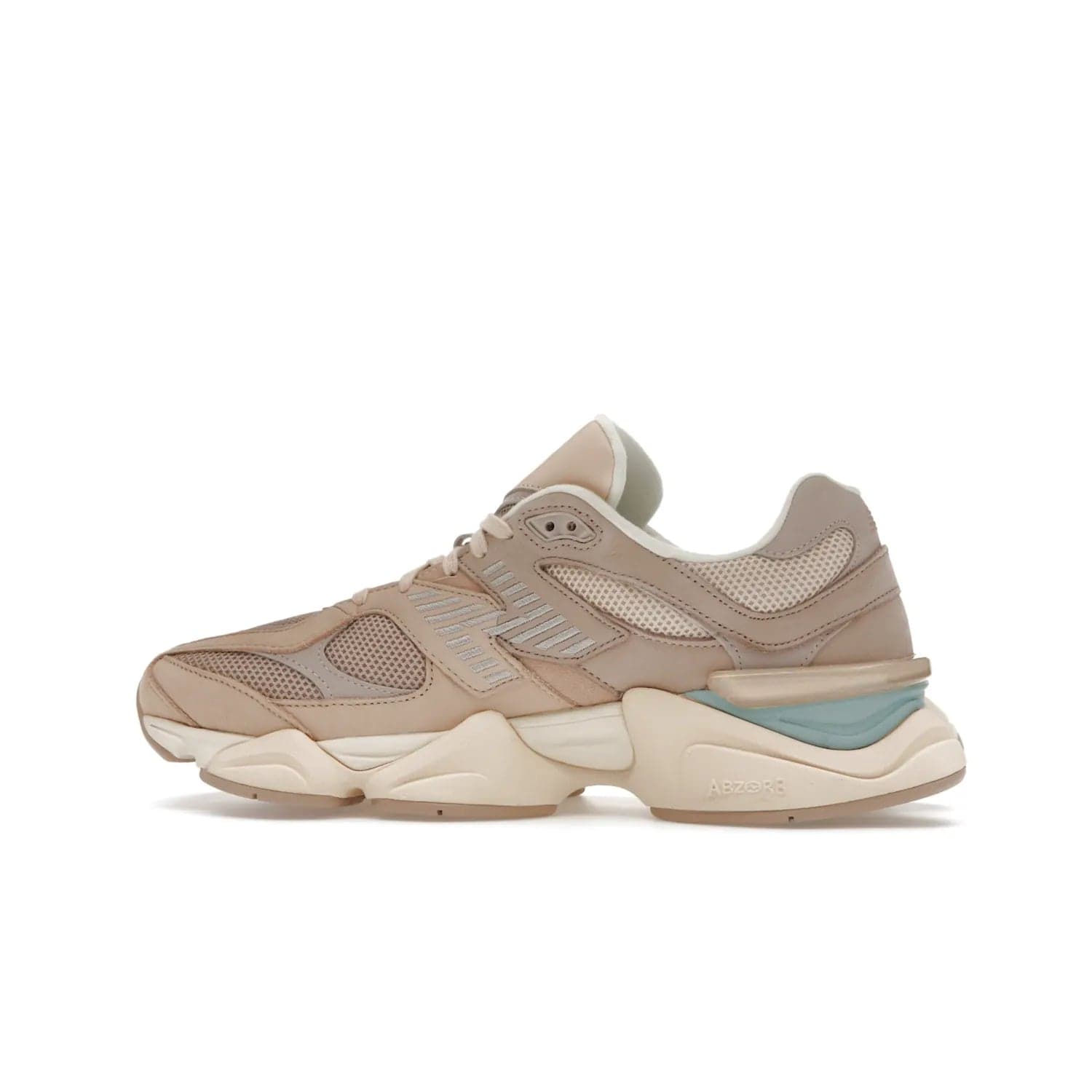 New Balance 9060 Ivory Cream Pink Sand - Image 20 - Only at www.BallersClubKickz.com - New Balance 9060 Ivory Cream Pink Sand - Sleek meshed upper, premium suede overlays, ABZORB cushioning. Get this unique sneaker ahead of the trend, launching December 6th, 2022!
