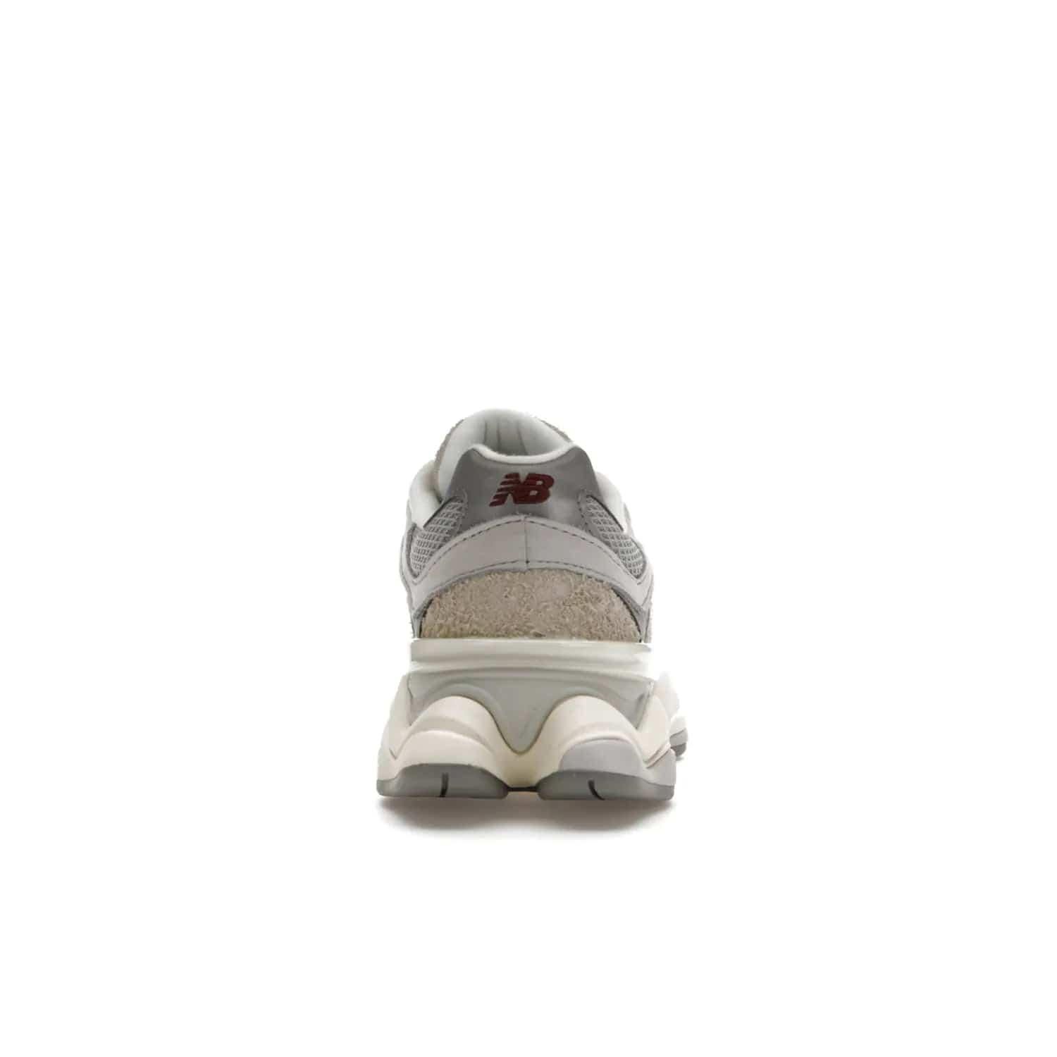 New Balance 9060 Lunar New Year Timberwolf Grey - Image 28 - Only at www.BallersClubKickz.com - This New Balance 9060 Lunar New Year Timberwolf Grey features a mesh upper and furry suede overlays in a stylish Timberwolf/Rain Cloud/Silver Metallic colorway. Its contemporary design includes ABZORB and SBS cushioning, a chunky rubber sole, and a lace-up front. Crafted to offer nothing but the best in style and comfort, the shoe released on 2nd January 2023.