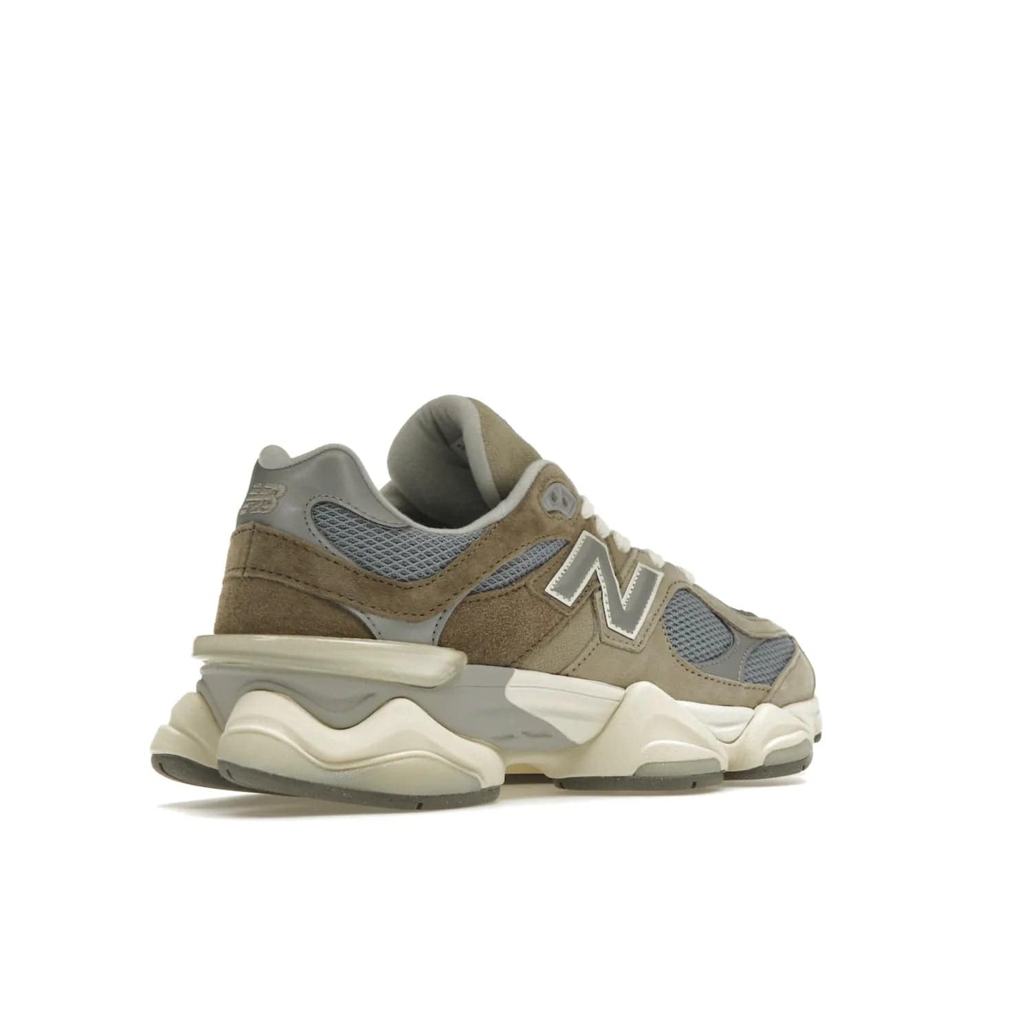 New Balance 9060 Mushroom - Image 33 - Only at www.BallersClubKickz.com - Get the New Balance 9060 Mushroom in stylish aluminum and mushroom tones. Featuring a porous mesh fabric with multiple suede overlays, a grey N symbol and rugged off-white/grey sole. Shop now and make a statement.