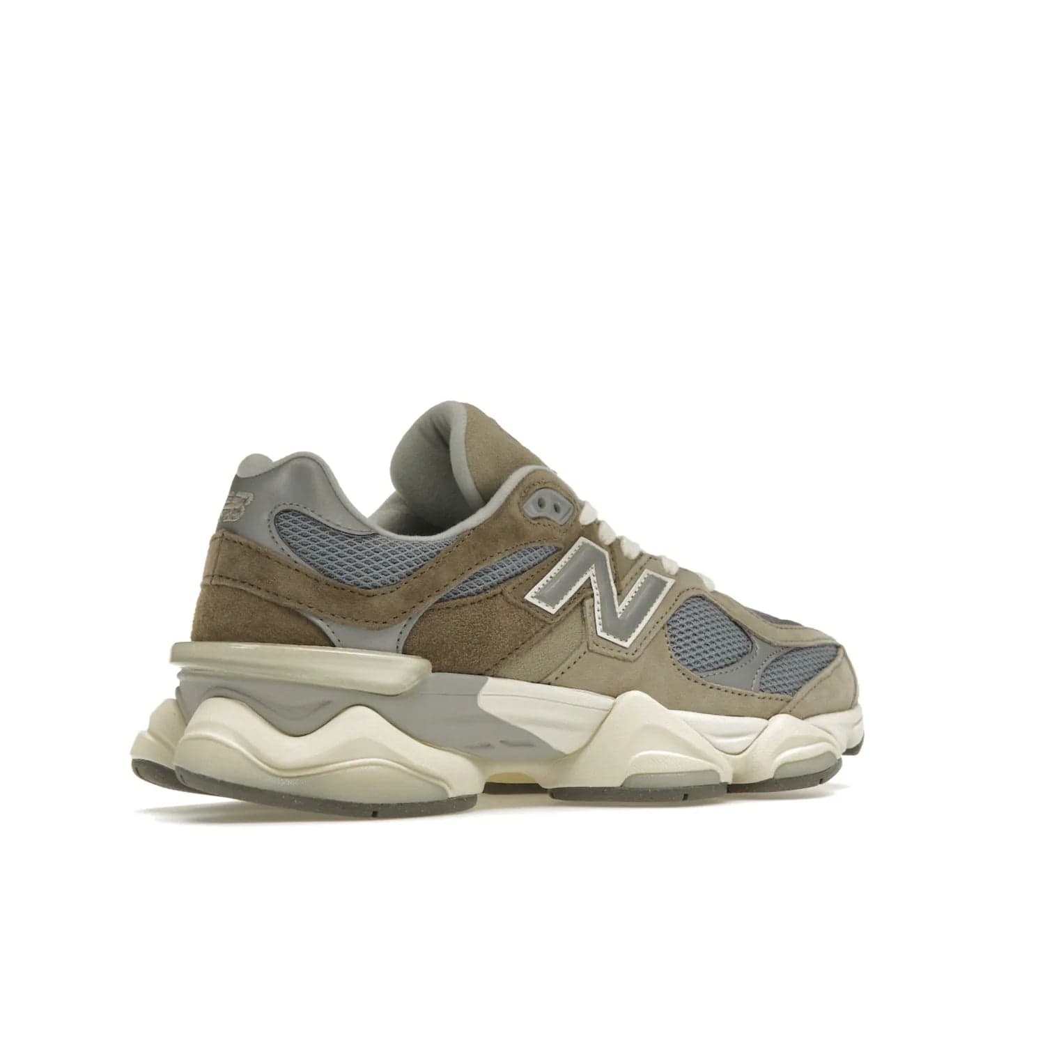 New Balance 9060 Mushroom - Image 34 - Only at www.BallersClubKickz.com - Get the New Balance 9060 Mushroom in stylish aluminum and mushroom tones. Featuring a porous mesh fabric with multiple suede overlays, a grey N symbol and rugged off-white/grey sole. Shop now and make a statement.