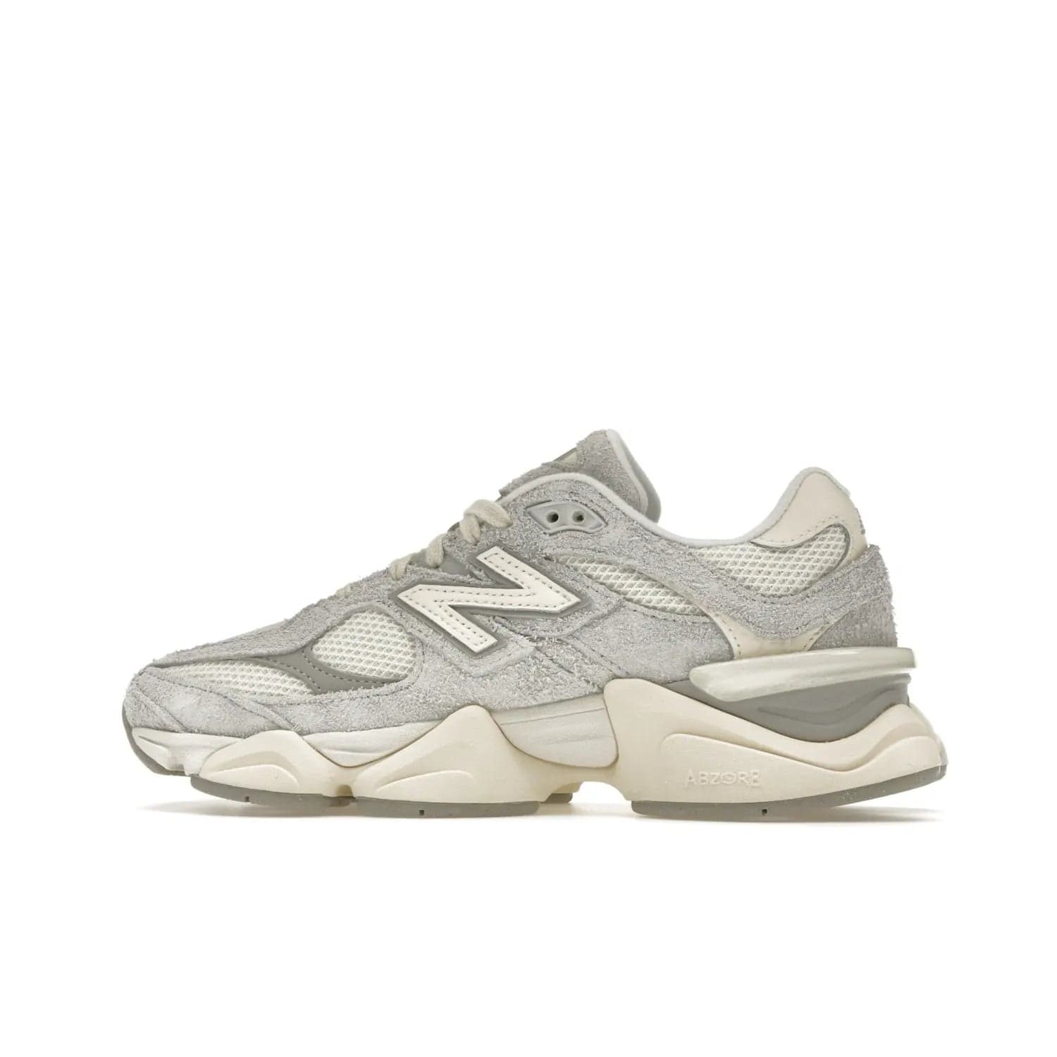 New Balance 9060 Quartz Grey - Image 20 - Only at www.BallersClubKickz.com - New Balance 9060 Quartz Grey Team Cream Sea Salt: A sleek and stylish sneaker featuring a blend of premium materials and unique colorway. Perfect for both casual and athletic wear, this sneaker will make a great addition to your collection. Set for release on May 1st, 2023.