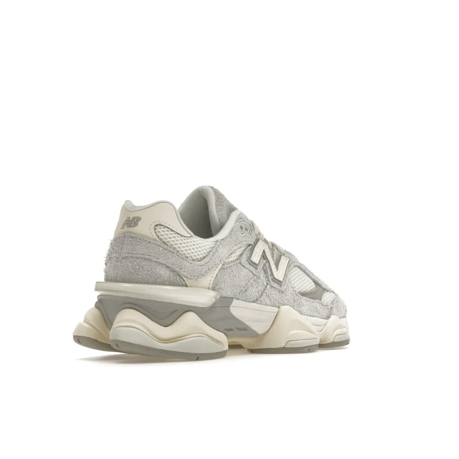 New Balance 9060 Quartz Grey - Image 32 - Only at www.BallersClubKickz.com - New Balance 9060 Quartz Grey Team Cream Sea Salt: A sleek and stylish sneaker featuring a blend of premium materials and unique colorway. Perfect for both casual and athletic wear, this sneaker will make a great addition to your collection. Set for release on May 1st, 2023.