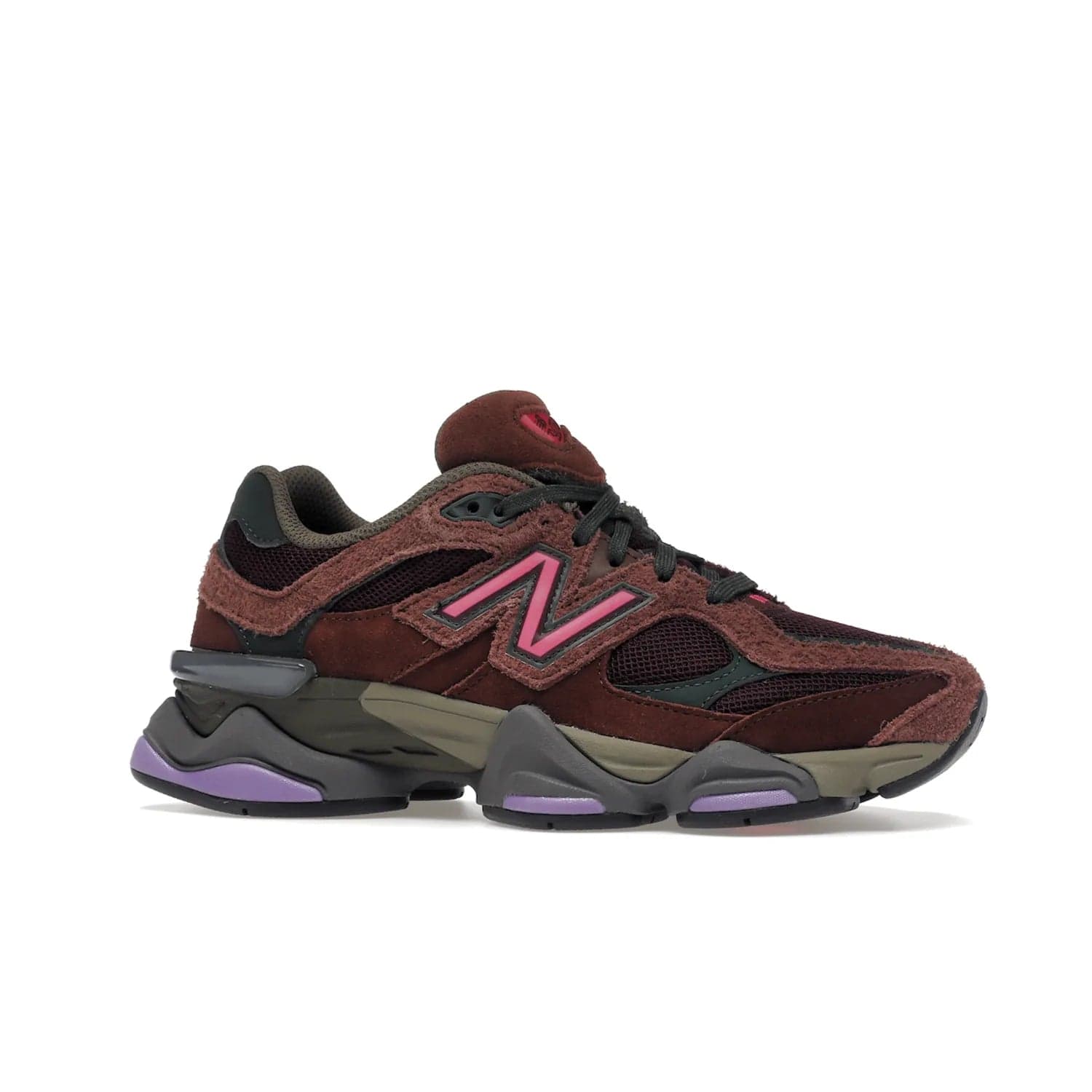 New Balance 9060 Rich Oak Burgundy - Image 3 - Only at www.BallersClubKickz.com - The New Balance 9060 is a stylish blend of performance and fashion. Featuring oak and burgundy hues, a durable upper, Fresh Foam cushioning and expanded rubber outsole, you’ll be looking and feeling great with every step. Available November 5th.