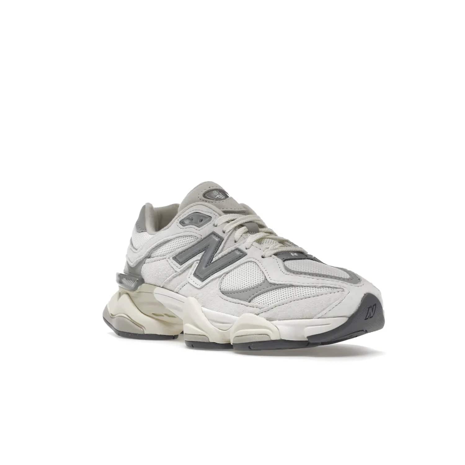 New Balance 9060 Sea Salt White - Image 6 - Only at www.BallersClubKickz.com - Stylish and classic New Balance 9060 Sea Salt White sneaker with premium leather and mesh for all-day comfort. Minimalist look, perfect for any occasion, and Jan 14, 2023 release date. Sleek design, exceptional materials, and timeless style.