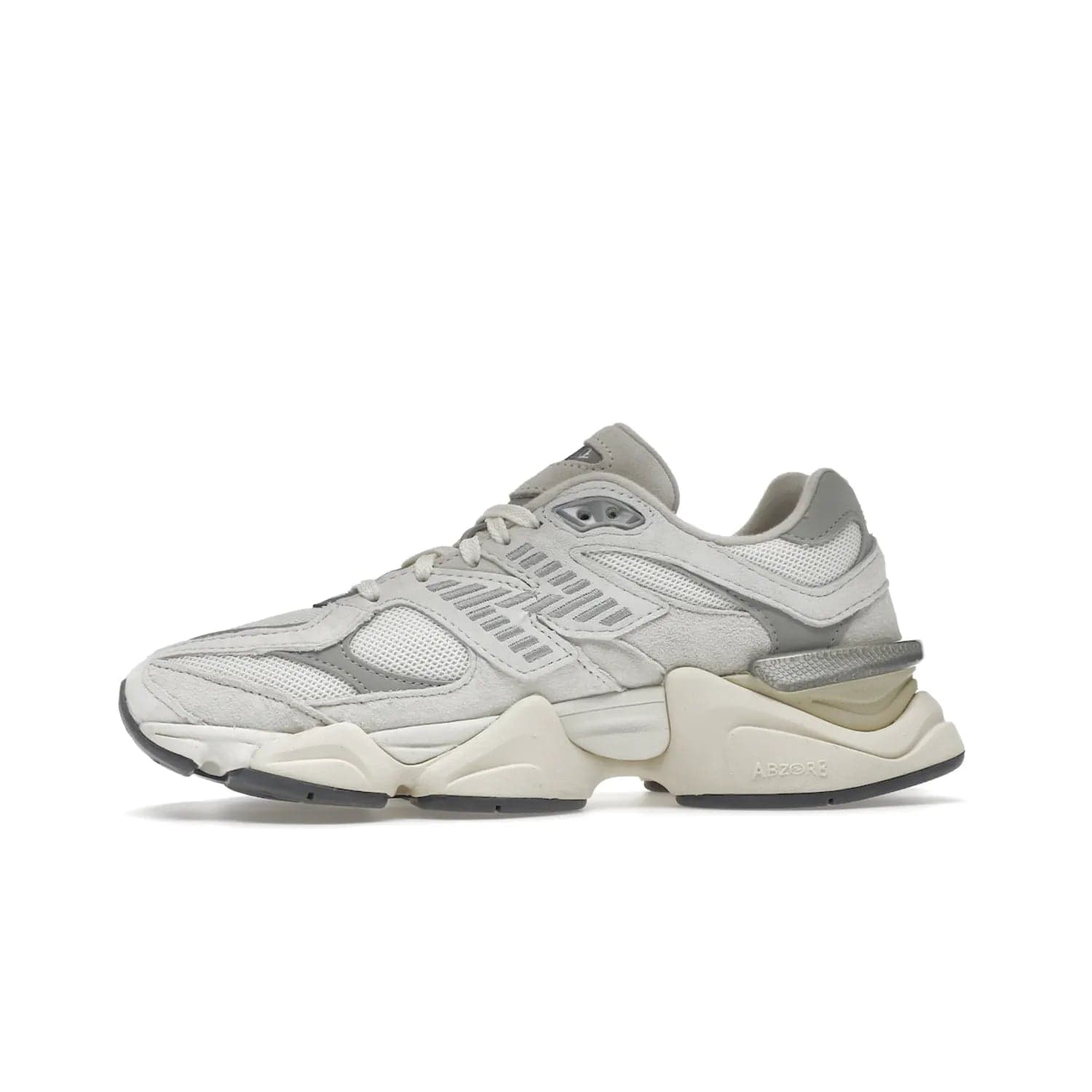 New Balance 9060 Sea Salt White - Image 18 - Only at www.BallersClubKickz.com - Stylish and classic New Balance 9060 Sea Salt White sneaker with premium leather and mesh for all-day comfort. Minimalist look, perfect for any occasion, and Jan 14, 2023 release date. Sleek design, exceptional materials, and timeless style.