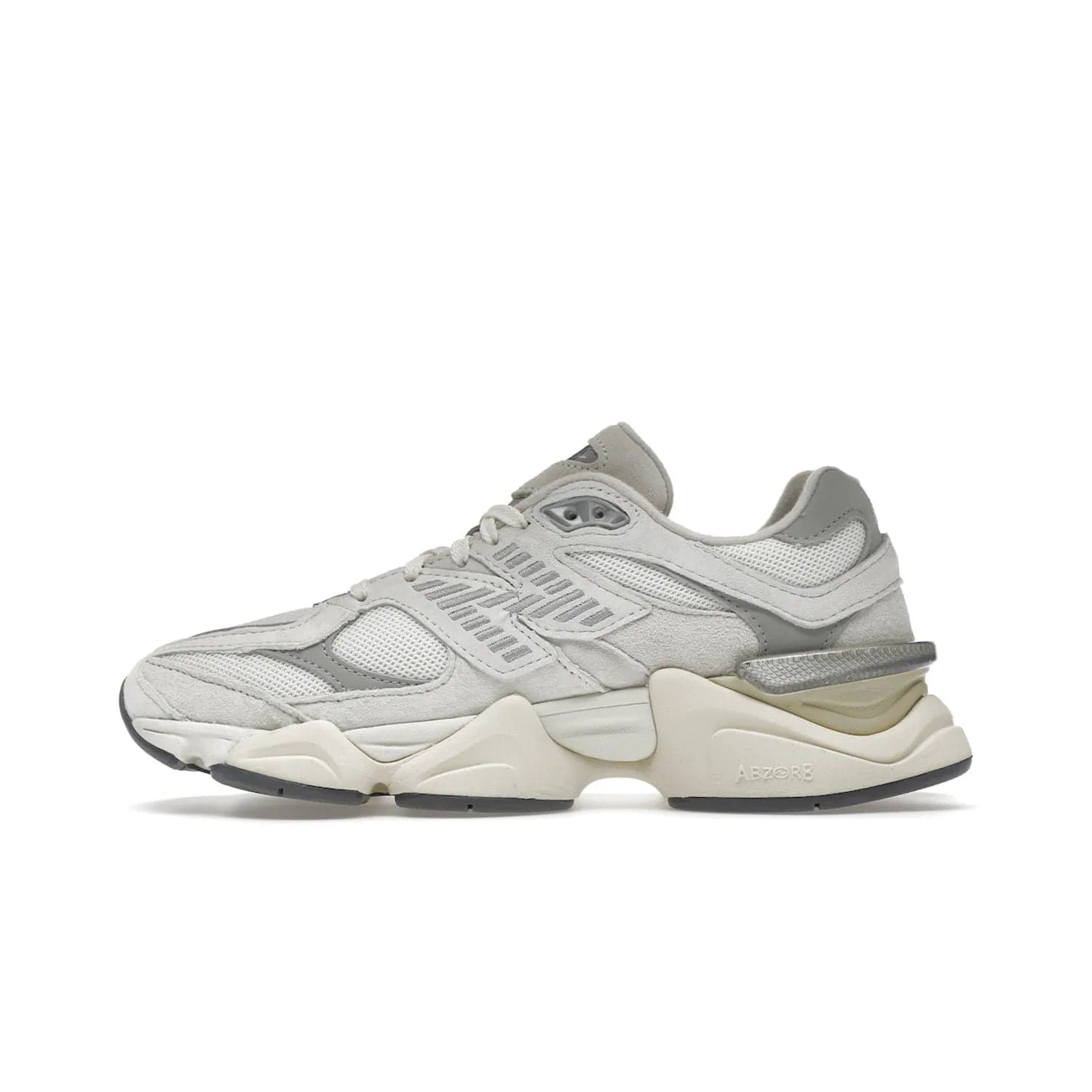 New Balance 9060 Sea Salt White - Image 19 - Only at www.BallersClubKickz.com - Stylish and classic New Balance 9060 Sea Salt White sneaker with premium leather and mesh for all-day comfort. Minimalist look, perfect for any occasion, and Jan 14, 2023 release date. Sleek design, exceptional materials, and timeless style.