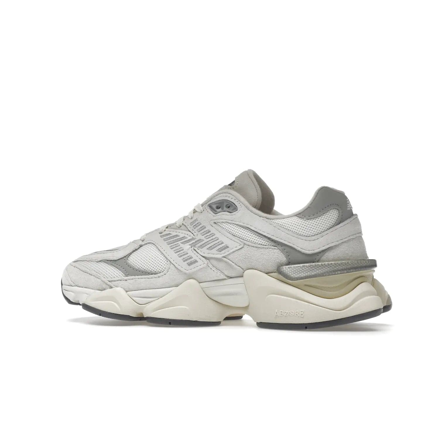 New Balance 9060 Sea Salt White - Image 21 - Only at www.BallersClubKickz.com - Stylish and classic New Balance 9060 Sea Salt White sneaker with premium leather and mesh for all-day comfort. Minimalist look, perfect for any occasion, and Jan 14, 2023 release date. Sleek design, exceptional materials, and timeless style.