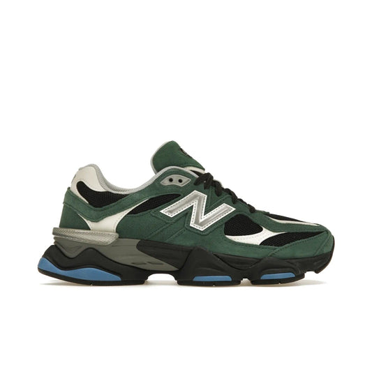 New Balance 9060 Team Forest Green - Image 1 - Only at www.BallersClubKickz.com - Introducing the New Balance 9060 Team Forest Green! Durable statement sneaker with a vibrant forest green upper and contrast detailing. Release date 2023-04-04 - don't miss out!