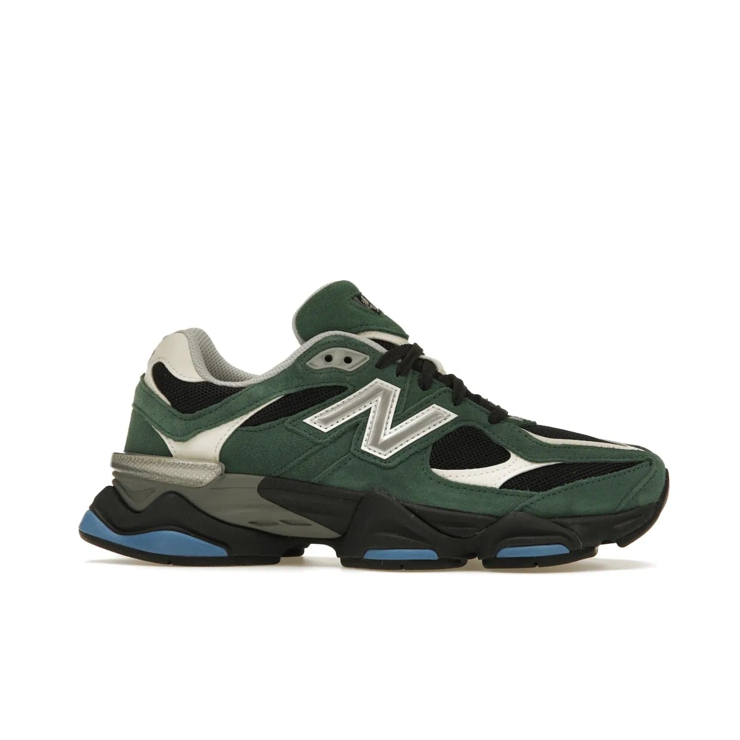New Balance 9060 Team Forest Green - Image 2 - Only at www.BallersClubKickz.com - Introducing the New Balance 9060 Team Forest Green! Durable statement sneaker with a vibrant forest green upper and contrast detailing. Release date 2023-04-04 - don't miss out!