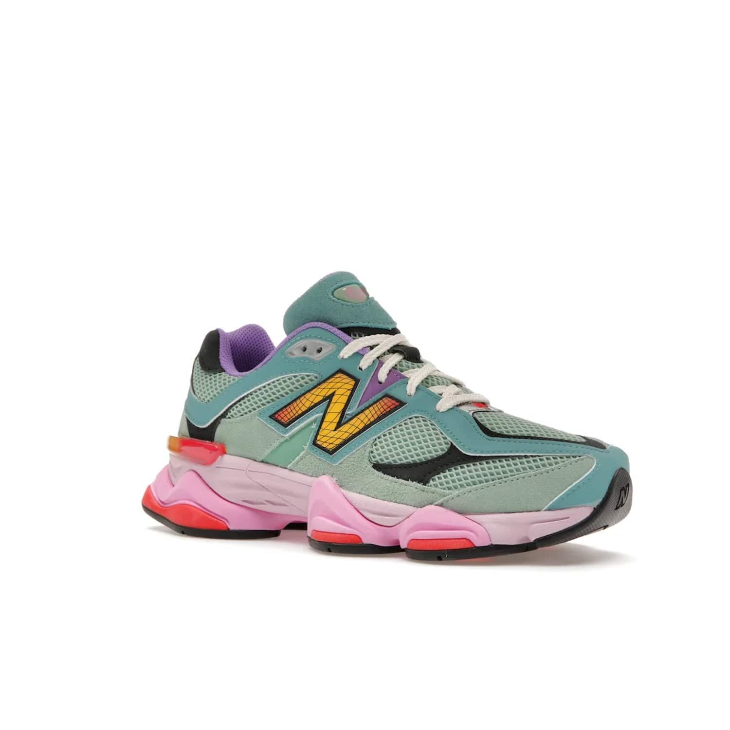 New Balance 9060 Warped Multi-Color - Image 5 - Only at www.BallersClubKickz.com - Enhance your style with the new New Balance 9060 Warped Multi-Colour! Suede overlays, mesh base layer and ABZORB midsole provide comfortable cushioning, while the colourful design ticks all the latest trends. Nylon laces offer an adjustable fit for maximum convenience. Debuting on March 31, 2023 - a must-have addition to your sneaker collection.