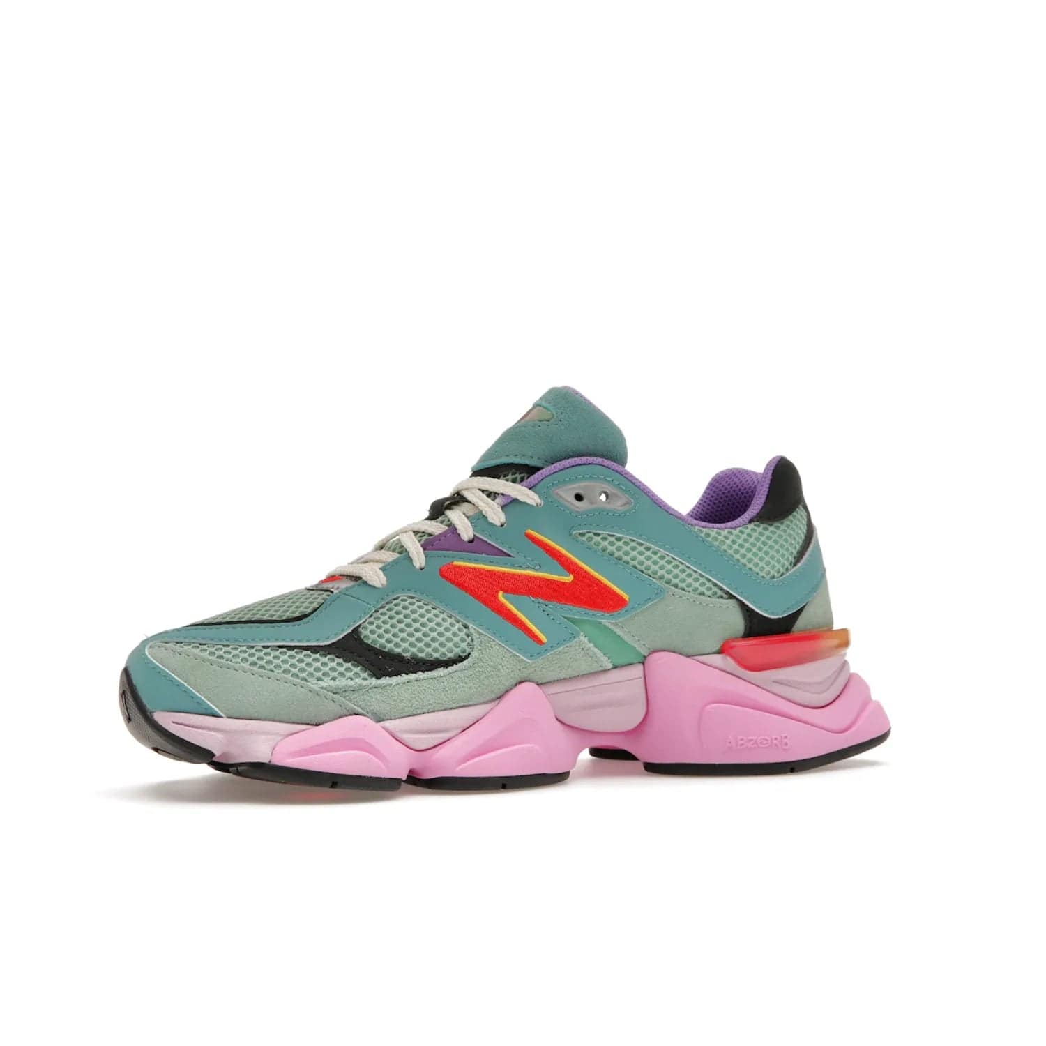 New Balance 9060 Warped Multi-Color - Image 17 - Only at www.BallersClubKickz.com - Enhance your style with the new New Balance 9060 Warped Multi-Colour! Suede overlays, mesh base layer and ABZORB midsole provide comfortable cushioning, while the colourful design ticks all the latest trends. Nylon laces offer an adjustable fit for maximum convenience. Debuting on March 31, 2023 - a must-have addition to your sneaker collection.